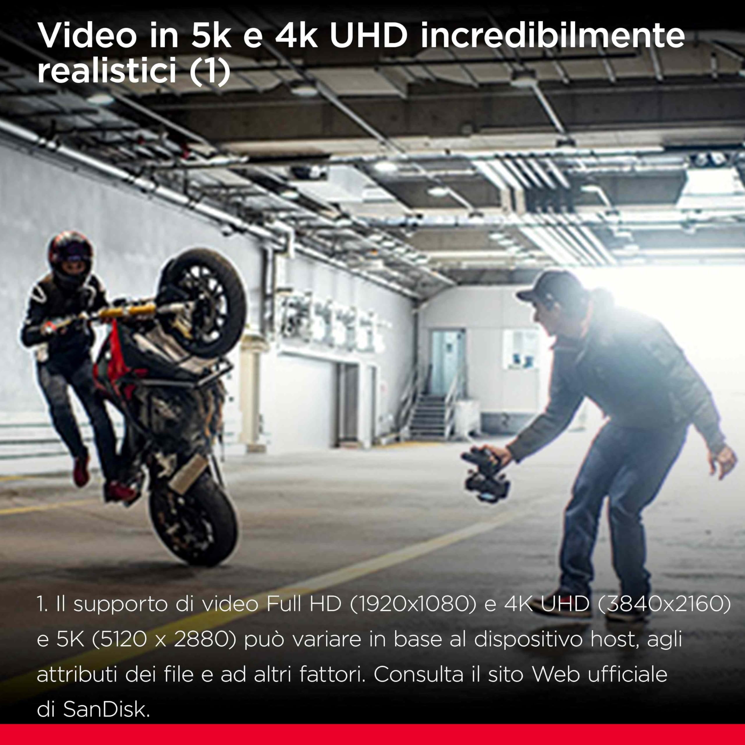 MicroSD SanDisk Extreme 2TB Card + Adapter 240MB/s 4K UHD - Dettaglio