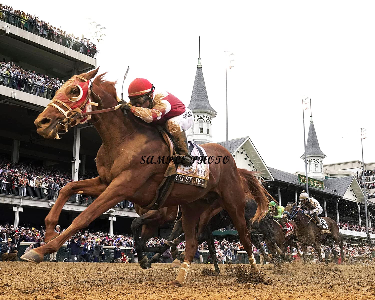 Rich Strike 2022 Kentucky Derby Winner Sonny Leon Up 16 x 20 Sports Photo 1.5-image-4