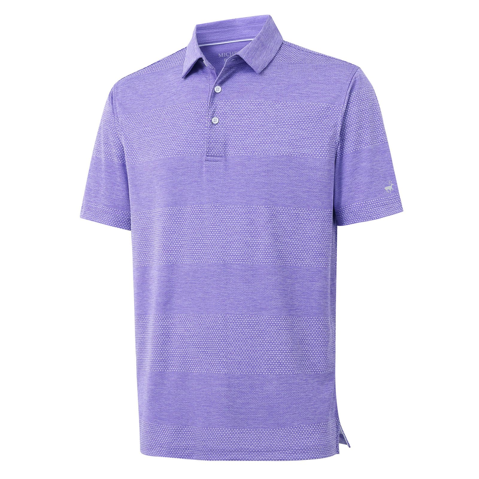 Rouen Golf Shirts for Men Dry Fit Short Sleeve Performance Moisture Wicking Casual Texture Heather Jacquard Mens Polo Shirts