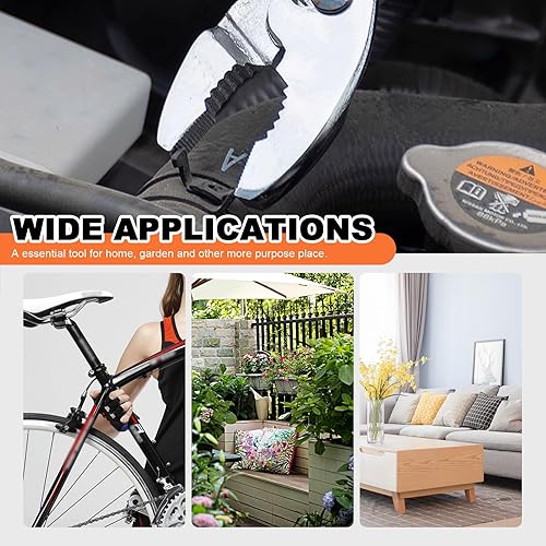 Miniatura 7 de Tanstic Juego de 3 alicates para juntas deslizantes de 6 pulgadas, 8 pulgadas y 10 pulgadas, alicates de acero al carbono de alta resistencia con