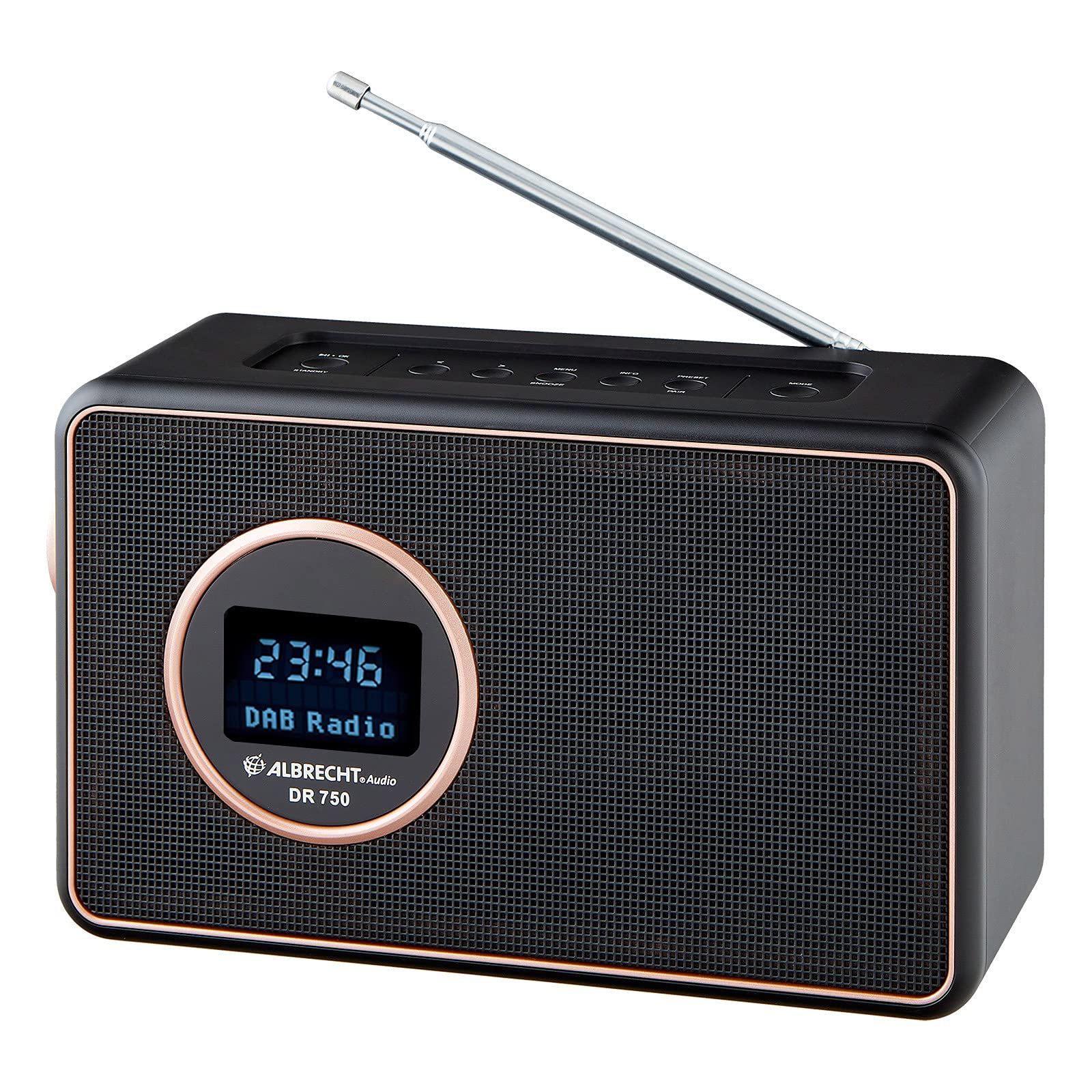 Albrecht DR750 DAB+/FM Handled Radio, 27750, Portable Digital Radio