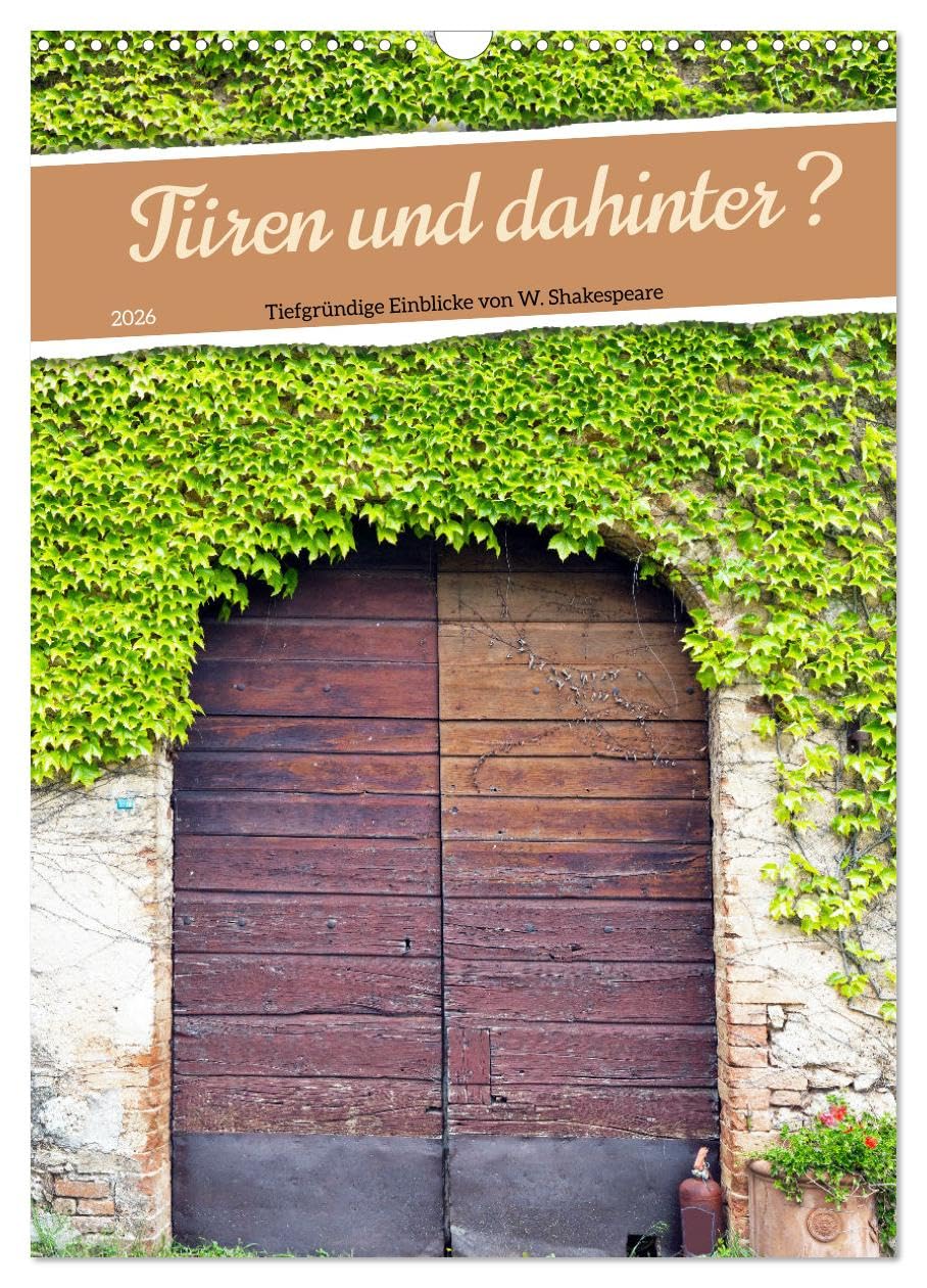 Doors and behind them ? UK-Version (Wall Calendar 2026 DIN A3 Portrait), CALVENDO 12 Month Wall Calendar — image 1