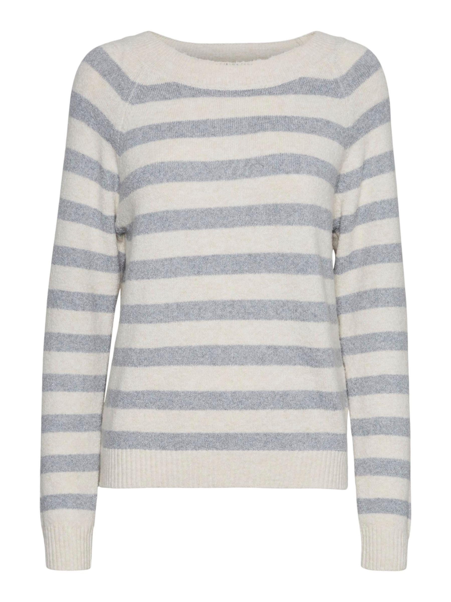 VERO MODA Women's Vmdoffy LS O-Neck Blouse Ga Noos Knitted Jumper, Birch 2, S
