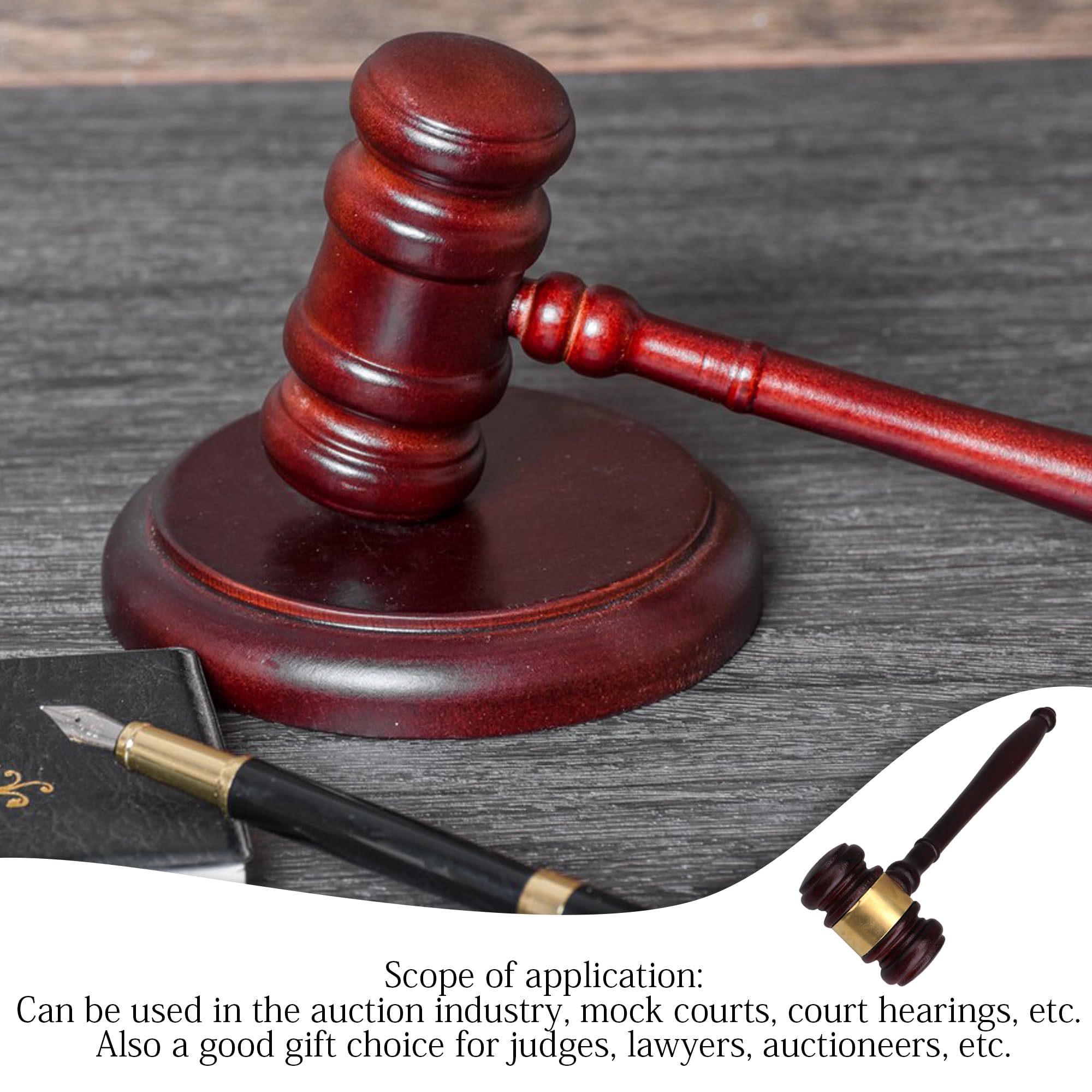 Marteau Bois Jouet Maillet En Bois De Qualité Supérieure Avec Bloc Sonore,  Idéal Marteau Juge, image size:2000x2000