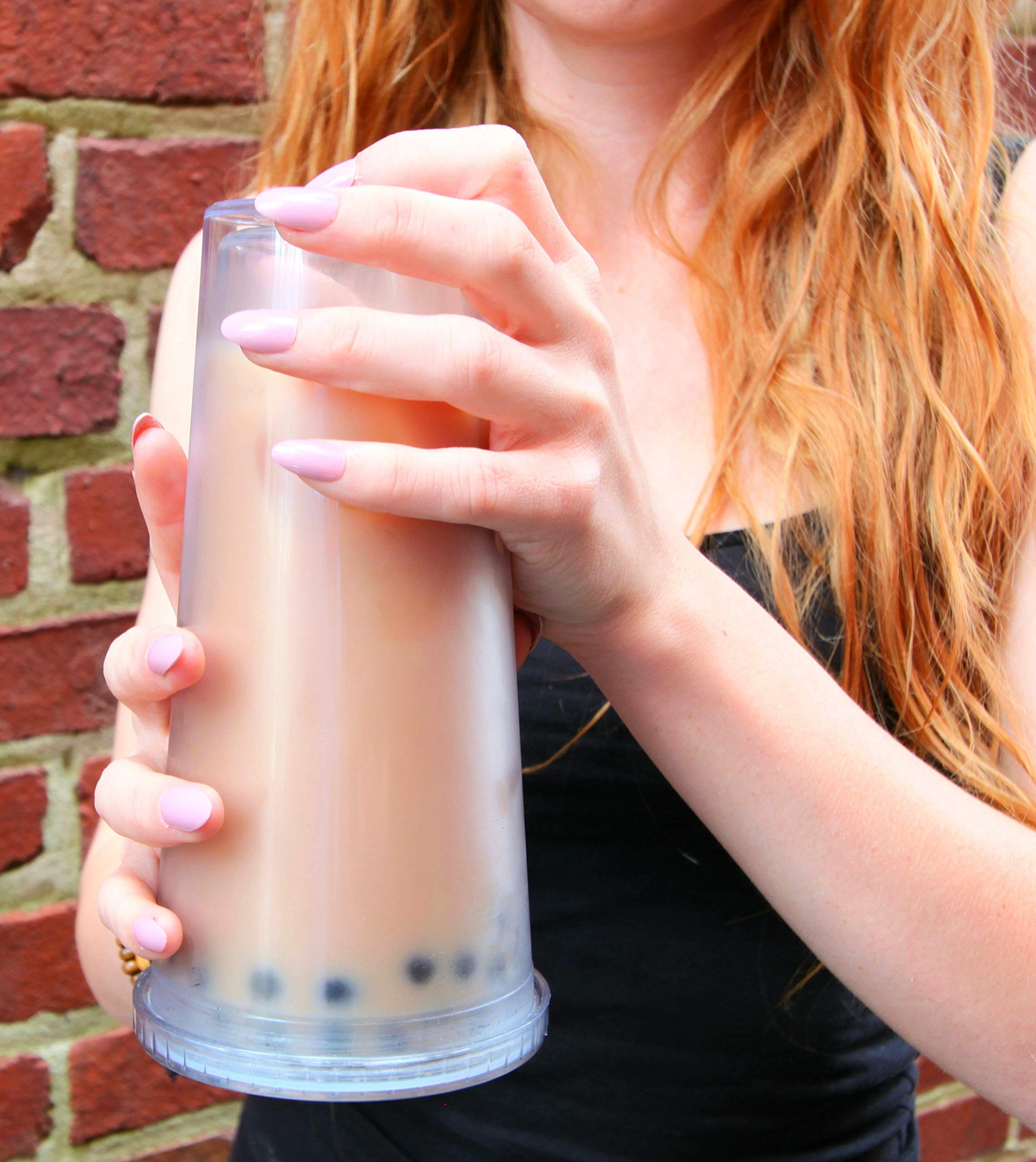 Easten Reusable Boba Cup Bubble Tea Cup 24 oz Smoothie Cup Smoothie