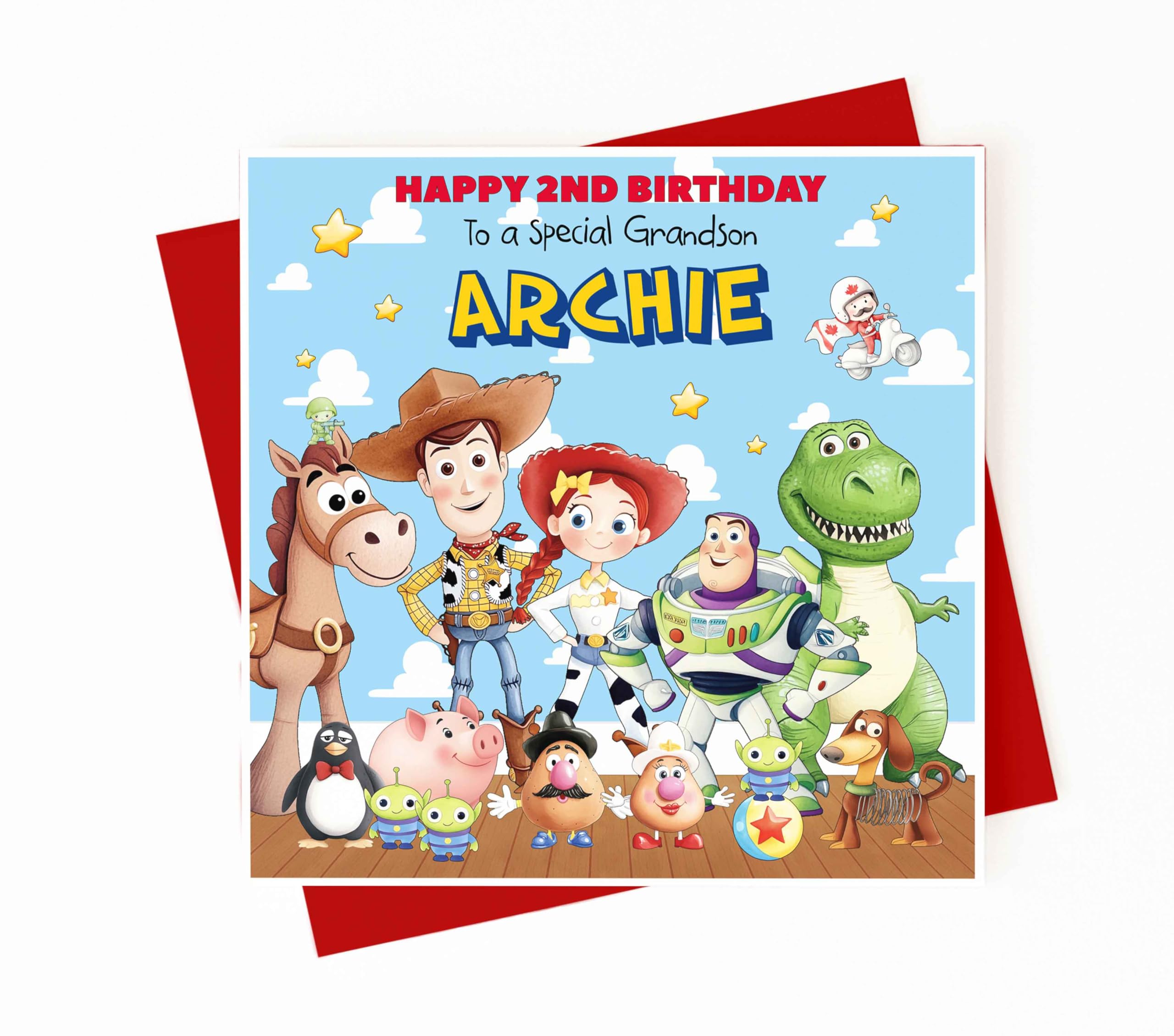 Toys Story Birthday Card - Personalised, Son, Daughter, Grandson, Granddaughter, Friend in Me, Birthday Gift.