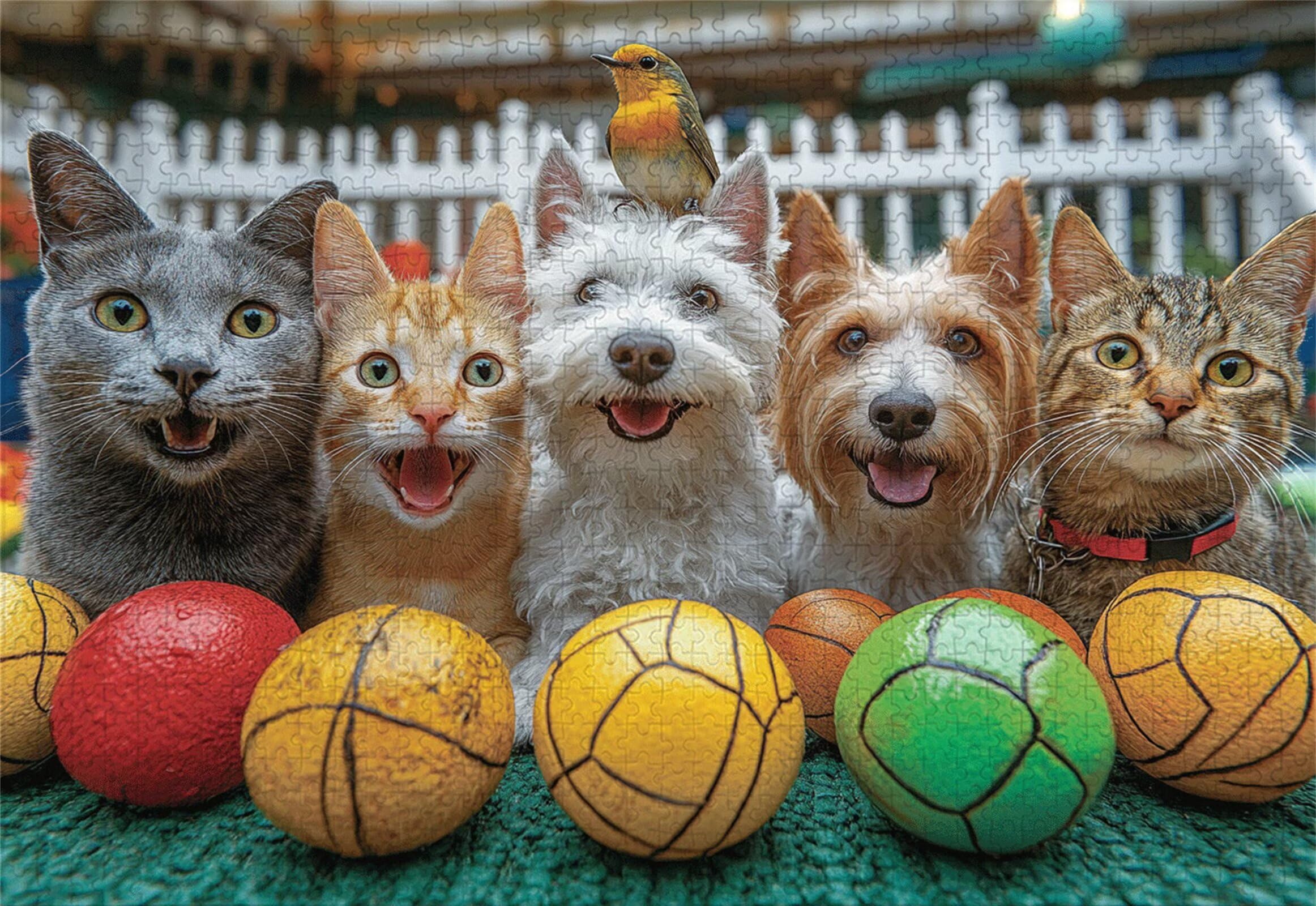 Puzzle z motywem kota, 3000 elementów, klasyczne puzzle, piłka nożna, wytworne, trudne, edukacyjne zabawki dla dzieci, drewniane puzzle, duże puzzle, odpowiednie dla wszystkich grup wiekowych P-730