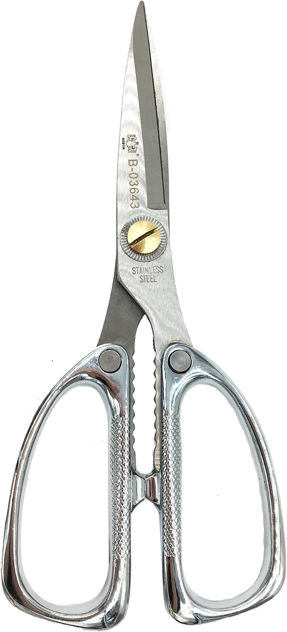 Kitchen Shears, 8" Multi Purpose Sharp Zinc Alloy Scissors with Soft Grip, Cutting Tool for Kitchen, Office, Industry, Home, Warehouse
