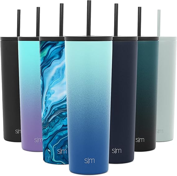 Simple Modern Insulated Tumbler Cup with Straw Lid and