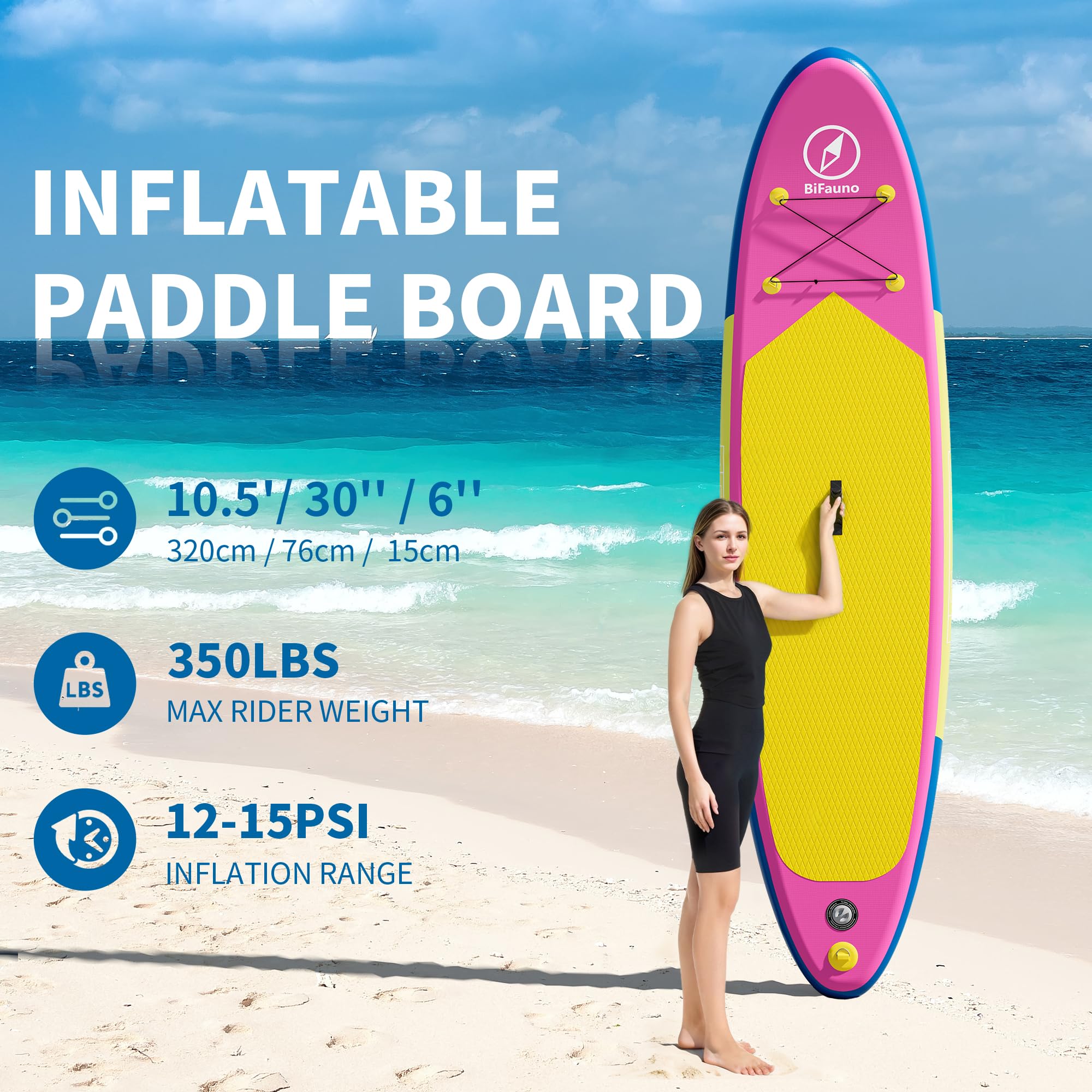 Amazon | Bifanuo インフレータブル スタンドアップパドルボード SUP