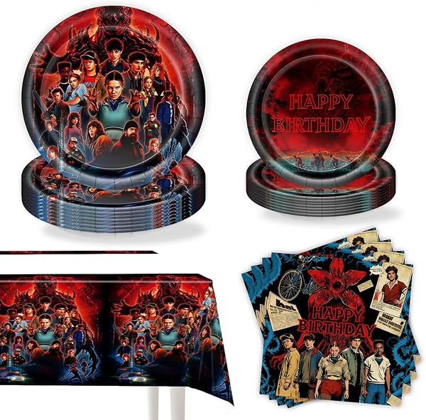 Set di stoviglie da 41 pezzi per feste di compleanno, posate di alta qualità per 10 persone, ideale per compleanni per bambini e feste a tema. - 1