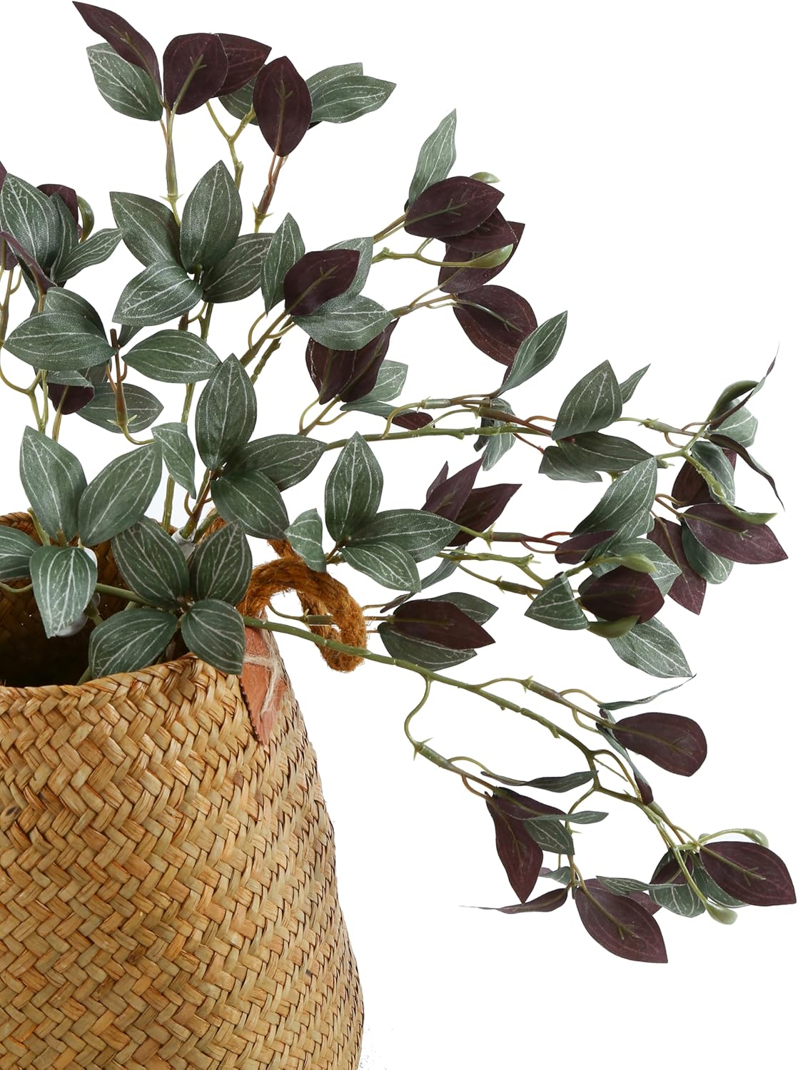 DuHouse 6 Pcs Artificial Greenery Branches Fake Greenery Stems Artificial Plants for Vase Filler, Faux Leaves Branches for DIY Home Centerpieces Table Decor(Sage Green)