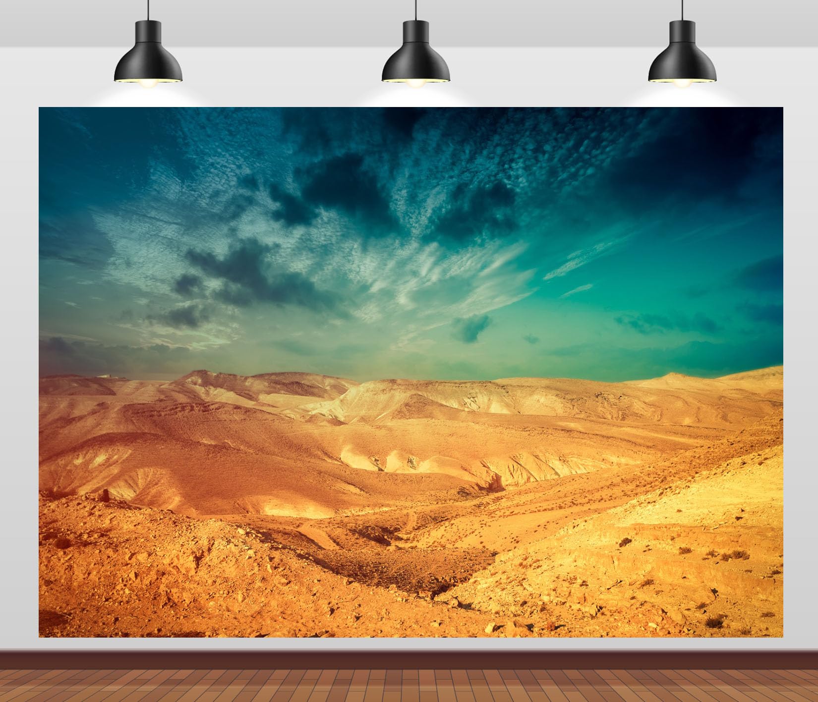 8x8FT (2.5x2.5m) Montagne Dorate Del Deserto Sfondo Fotografico