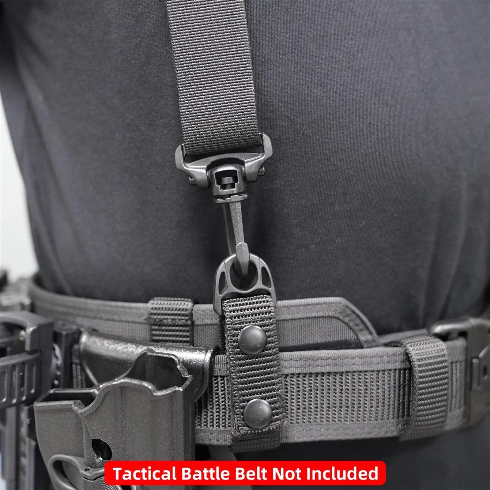 Bretelle Uomo Lavoro Bretelle da uomo, cintura tattica portautensili 1,5 pollici, imbracatura combattimento for esterni nera