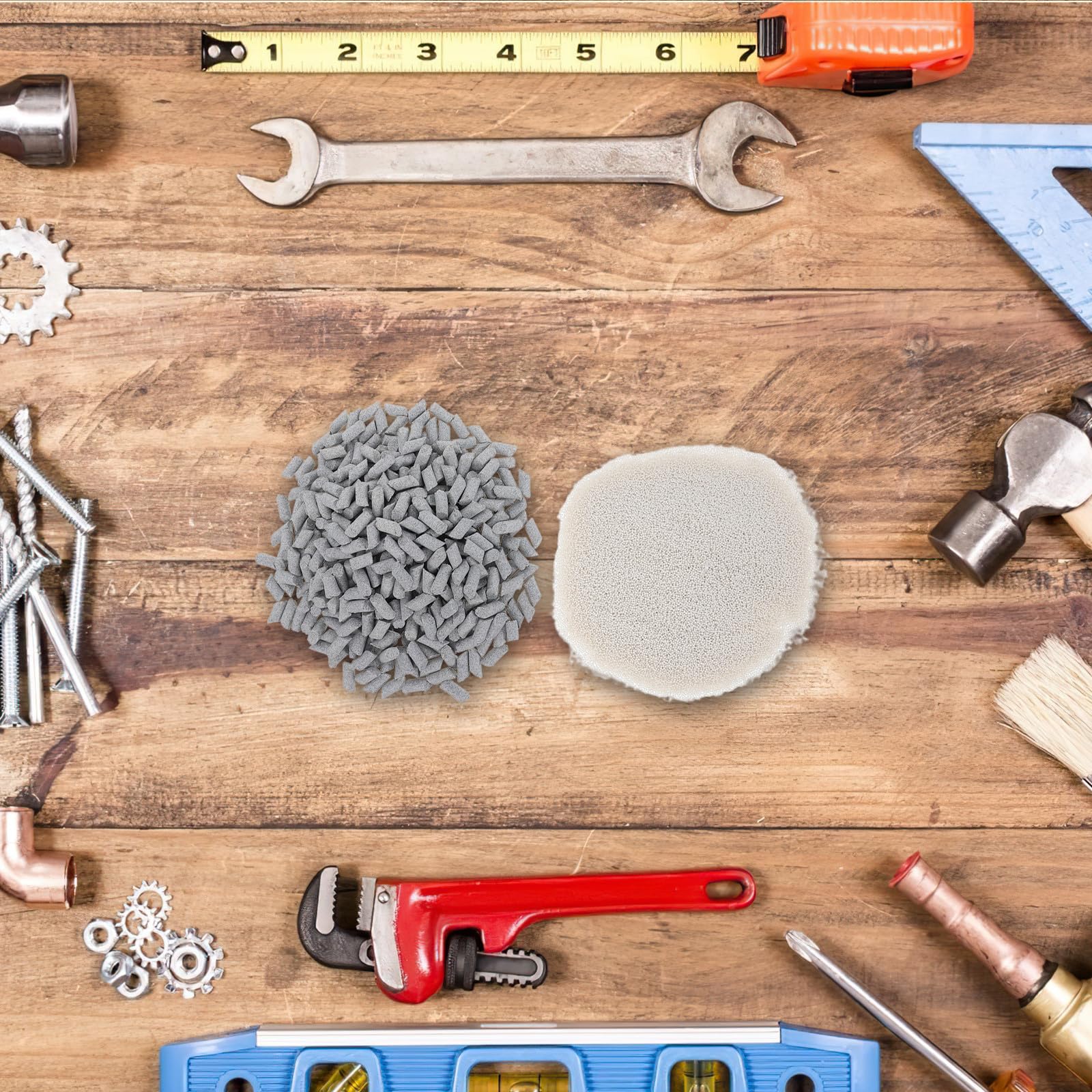 Zerodeko 2 sacchetti di abrasivo per lucidatura di pietre - Graniglia per lucidatura a burattatura - Materiale di riempimento per burattatura ceramica - Materiale fai-da-te per sbavatura di pietre per