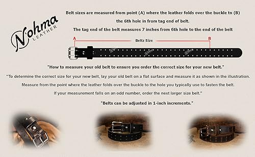 Miniatura 4 de Cinturón de cuero clásico para hombre, estilo retro de doble punta, hebilla de níquel antiguo, 1 pulgadas de ancho, Amish hecho a mano