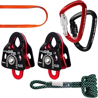 GM CLIMBING Hardware Kit for 5:1 Mechanical Advantage Pulley Hauling Dragging System Block and Tackle - coolthings.us