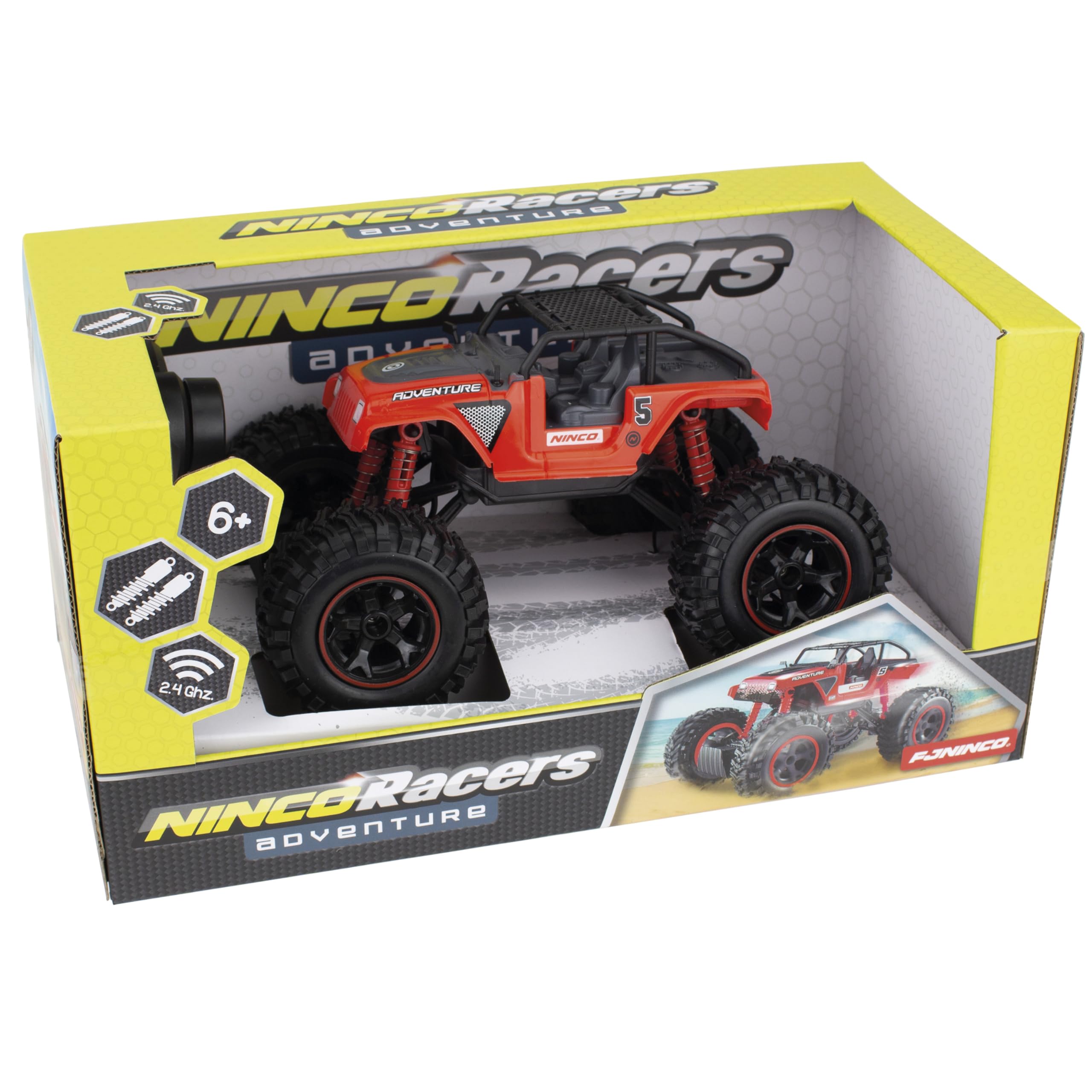 Ninco Coche Teledirigido Drifter Con Luces Y Programable | Guarda Movimientos, Batería Recargable Li-Ion, A Partir De 6 Años (NH93199)