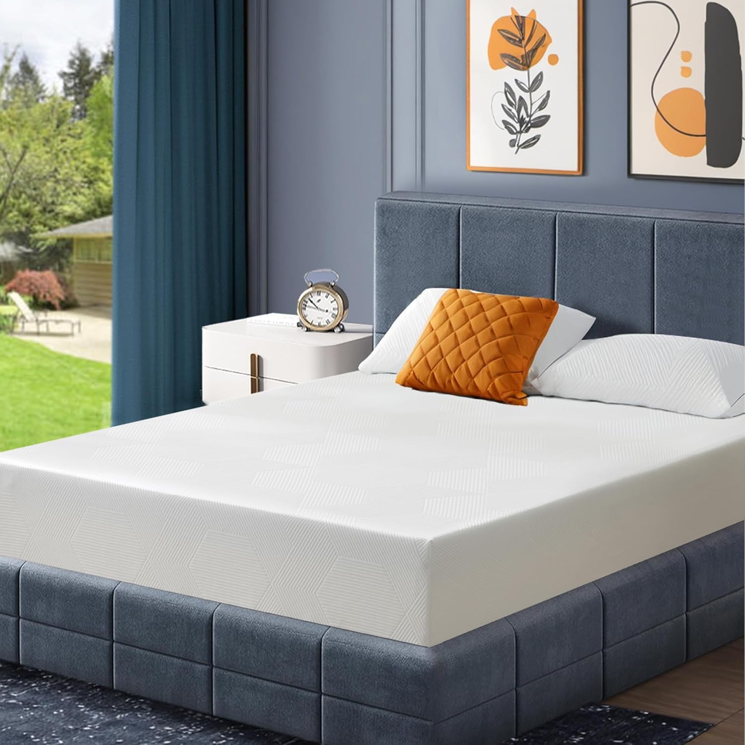 12 Inch King Size Gel Memory Foam Mattress, Breathable Medium Firm Mattress in a Box for Pressure Relief, CertiPUR-US Certified, Fiberglass-Free