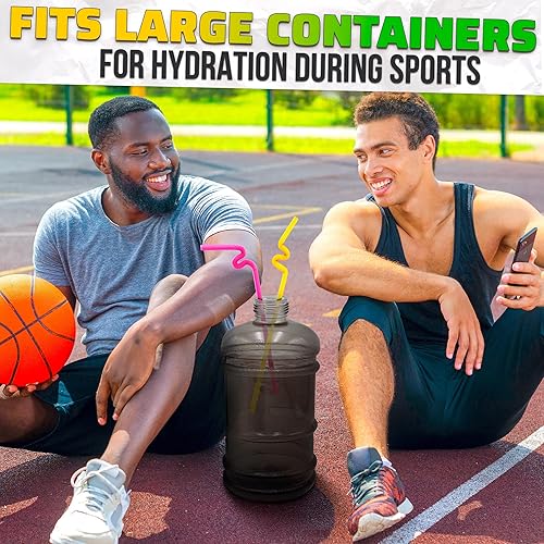 Miniatura 8 de Paquete de 200 pajitas flexibles de plástico extralargas  Pajitas flexibles desechables para cóctel  Coloridas pajitas rizadas de neón de 17