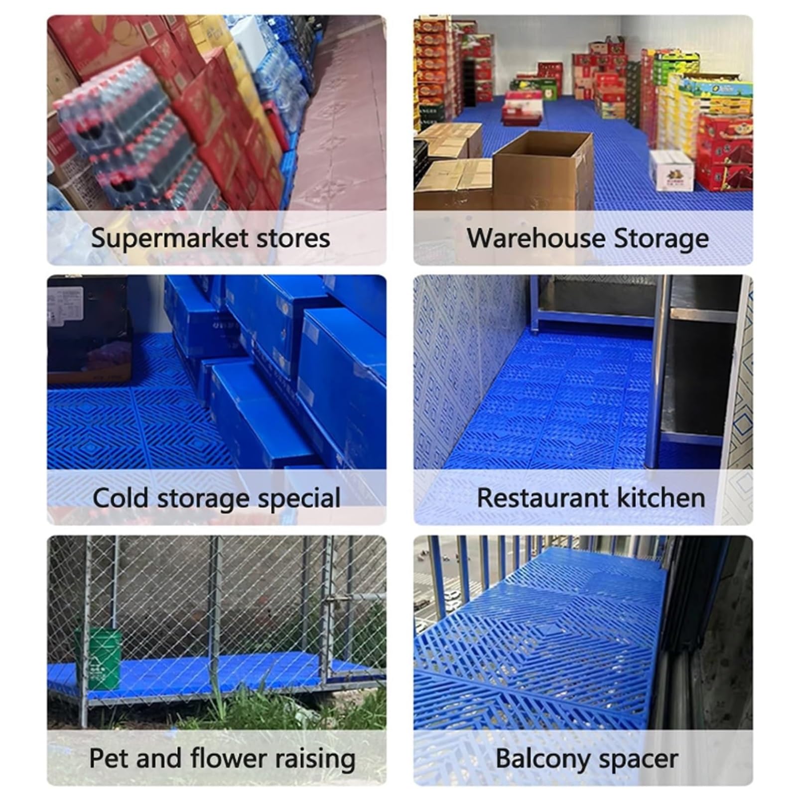 Oddychająca Plastikowa Paleta Wentylacyjna, Trwała Podkładka Do Siatki HDPE, Wodoodporne Siatki Stojaki Na Artykuły, Palety Podłogowe Do Garaży Kuchennych(50x50x5cm)