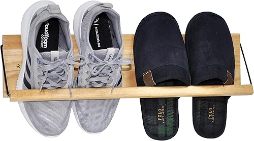 Spiretro Zapatero de 22 pulgadas con taco, almacenamiento de zapatos para colgar en la pared, organiza para tenis, pantuflas, botas en la entrada,