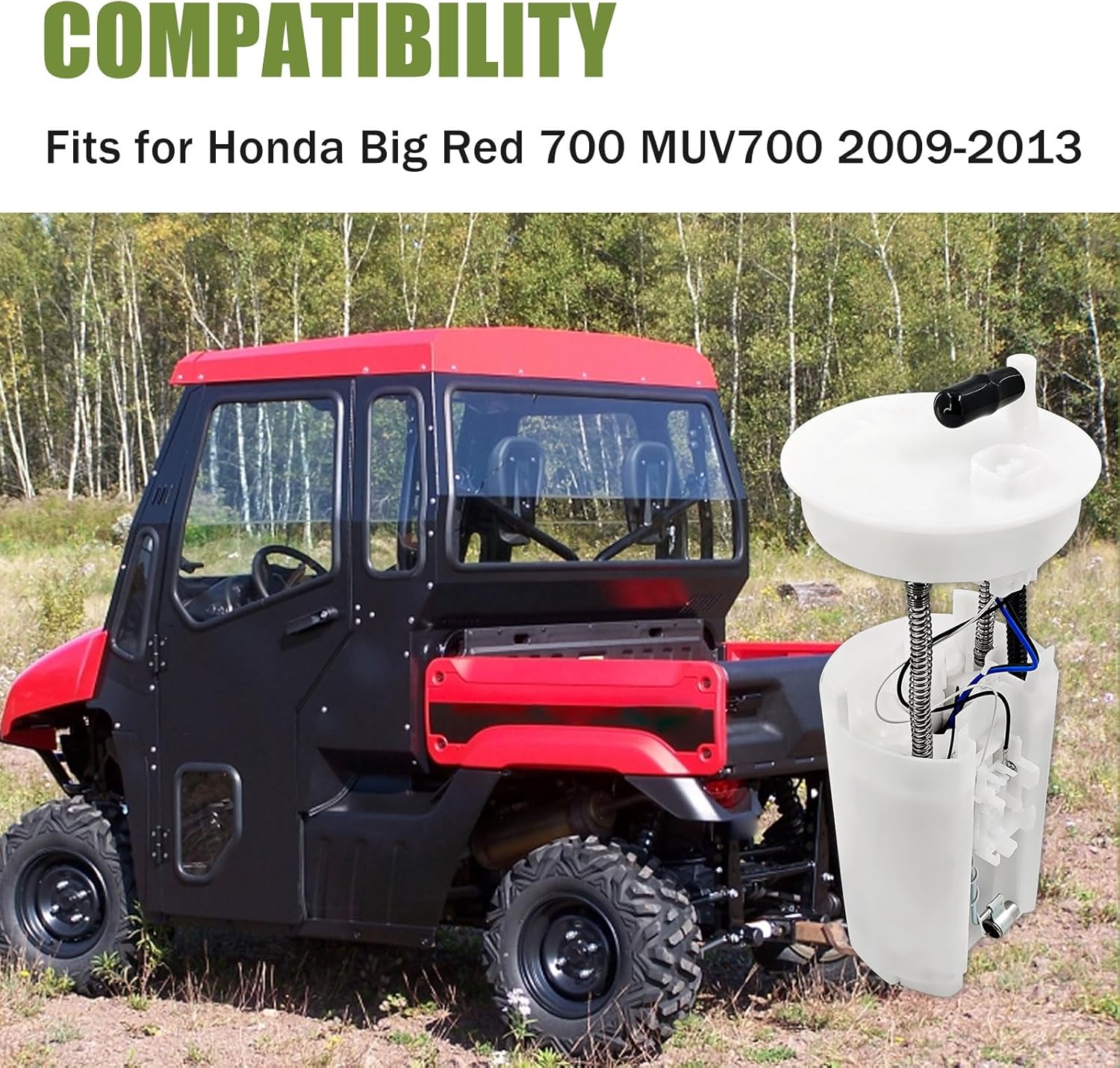 16700-HL1-A01 Fuel Pump Fits For 2009-2013 Honda Big Red 700 MUV700 16700HL1A01