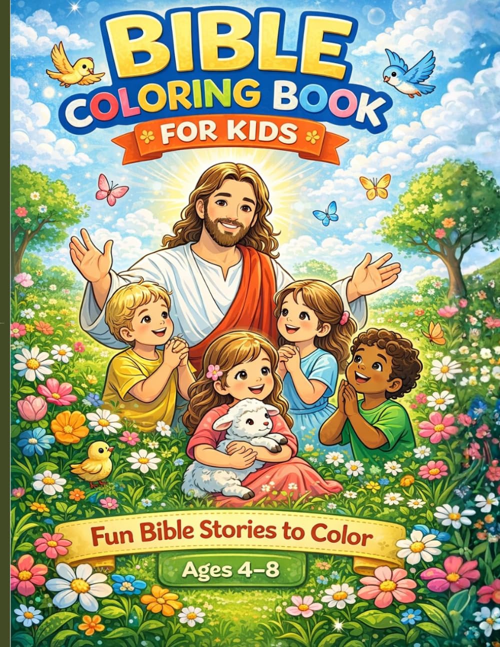 Bible Coloring Book for Kids: A Fun Christian Coloring Activity Book for Boys and Girls
