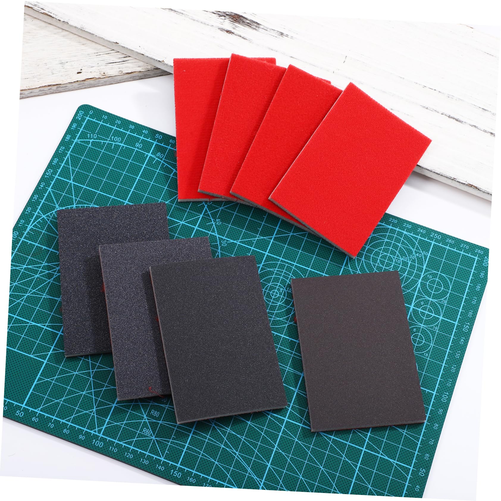 4 Ensembles Papier Abrasif pour Voiture Éponges De Ponçage Papier De Verre pour Voiture Papier De Verre pour Peinture Automobile Blocs De Ponçage en Éponge Corindon 20 Pièces * 4