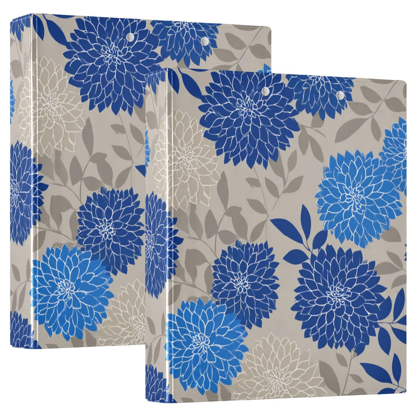 Raccoglitori da 1 e mezzo pollice Mexico Dahlia Taupe Blue