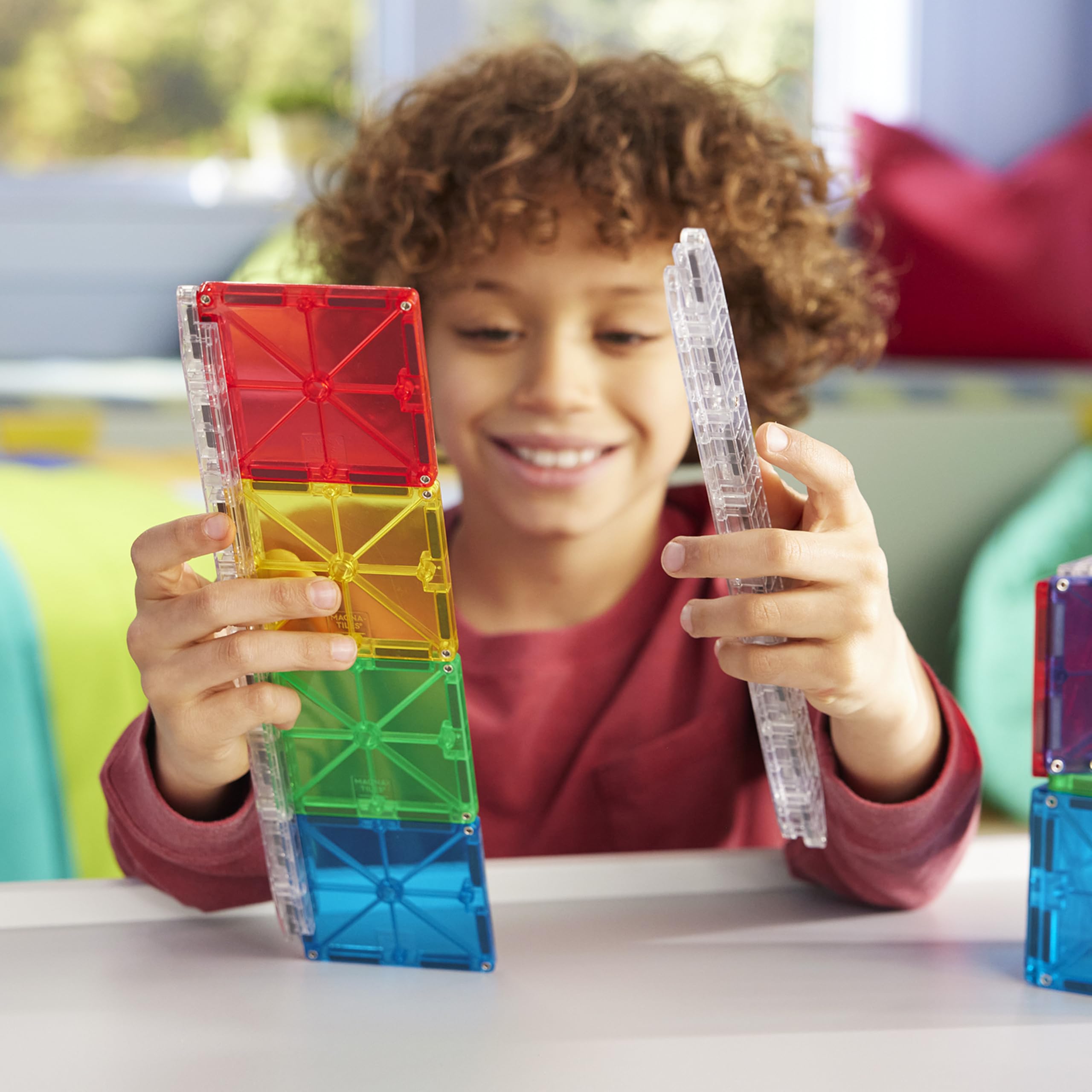 Magna-Tiles Rail Racers Rail Pack Magnetic Construction Set, The Original Magnetic Building Brand