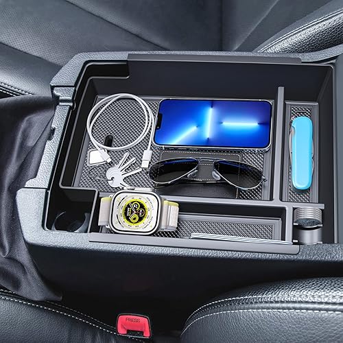 Miniatura 8 de Organizador de consola central de 2 piezas mejorado compatible con Toyota 4Runner 2024 2023 2022 2021 2020 2019-2010, bandeja organizadora de