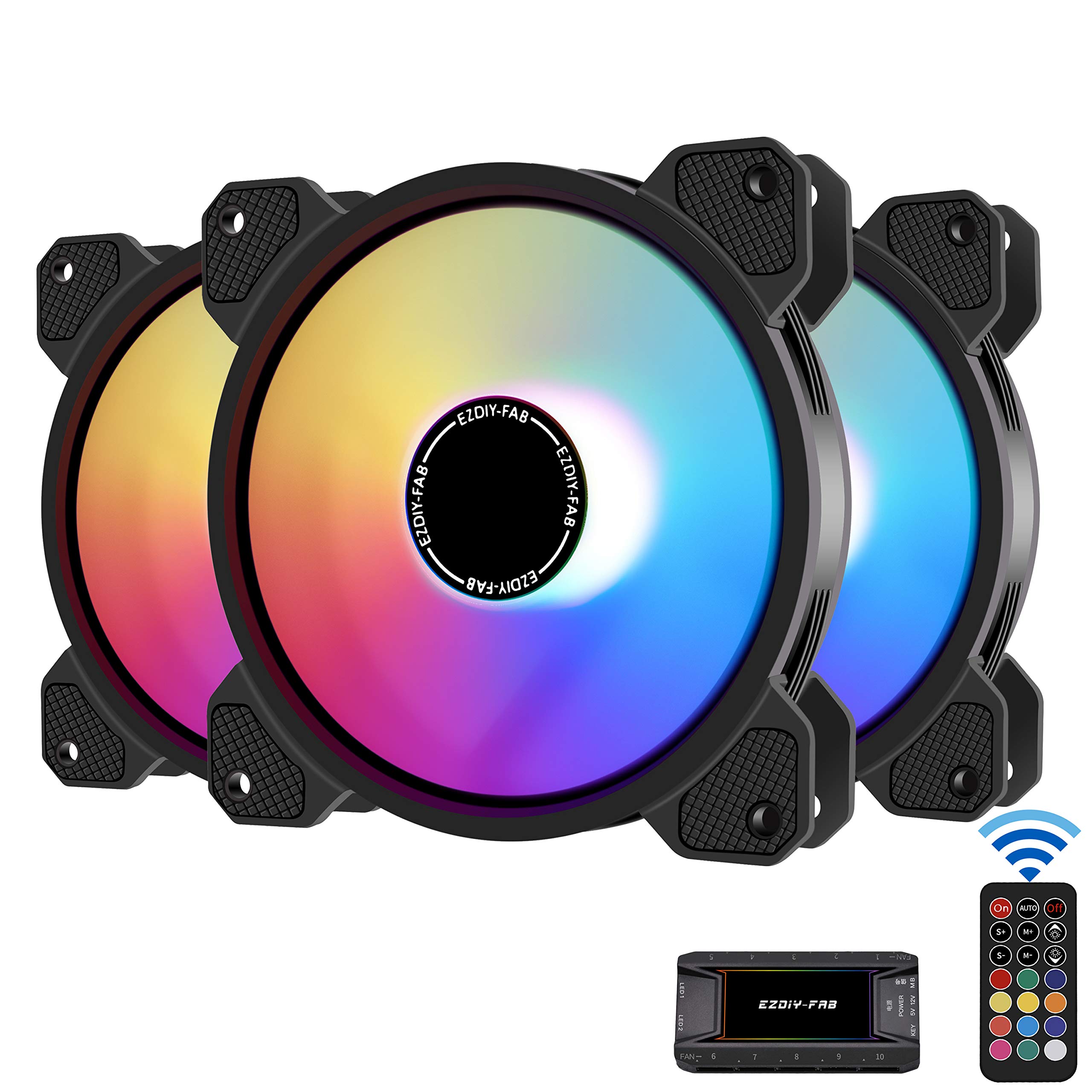 Buy EZDIYFAB 120mm Computer Case Fan,Motoard Aura Sync Fan,High