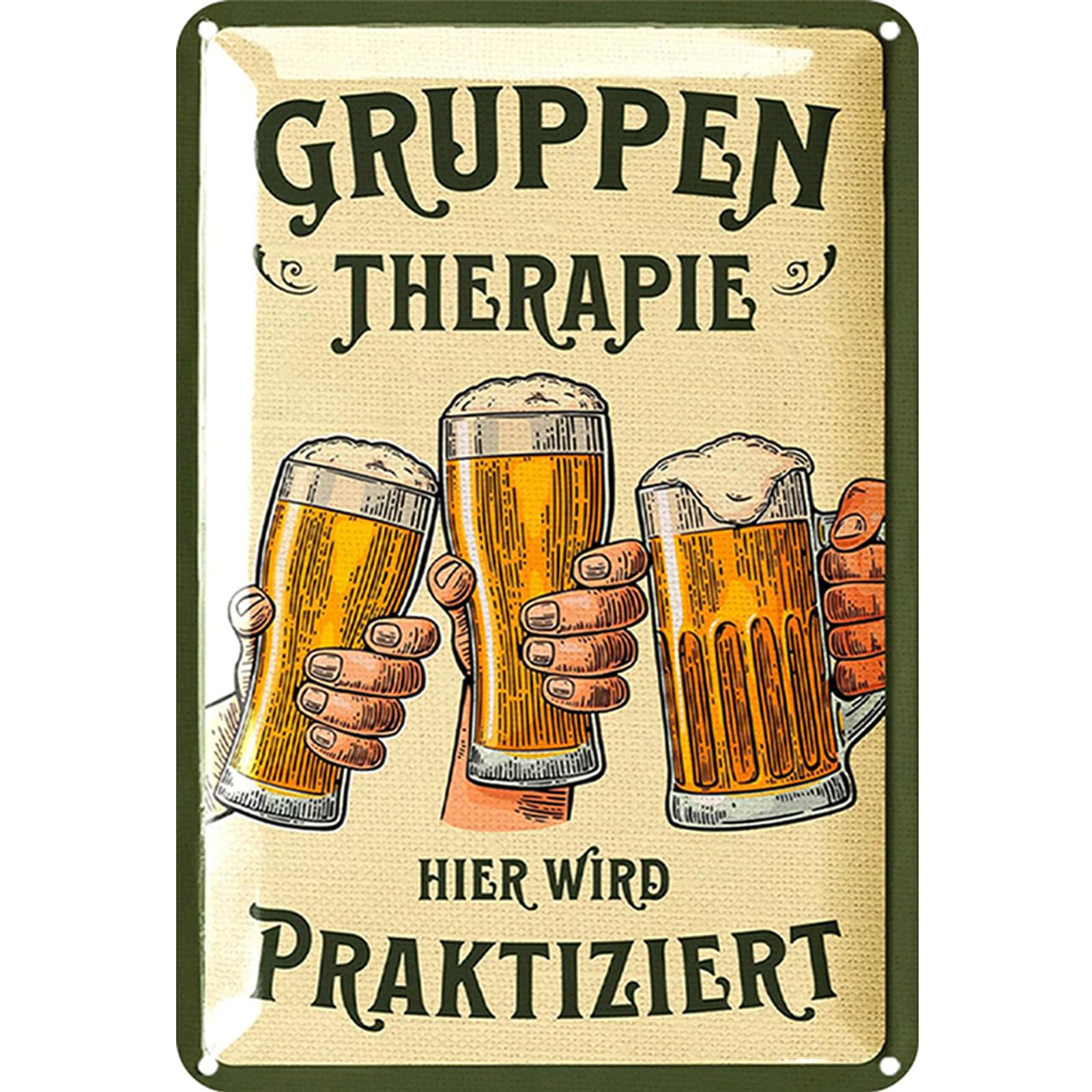 German Beer Team Building Slogans Metal Tin Sign Retro Wall Decor for Home Bar Garage Man Cave 11.81x15.74in