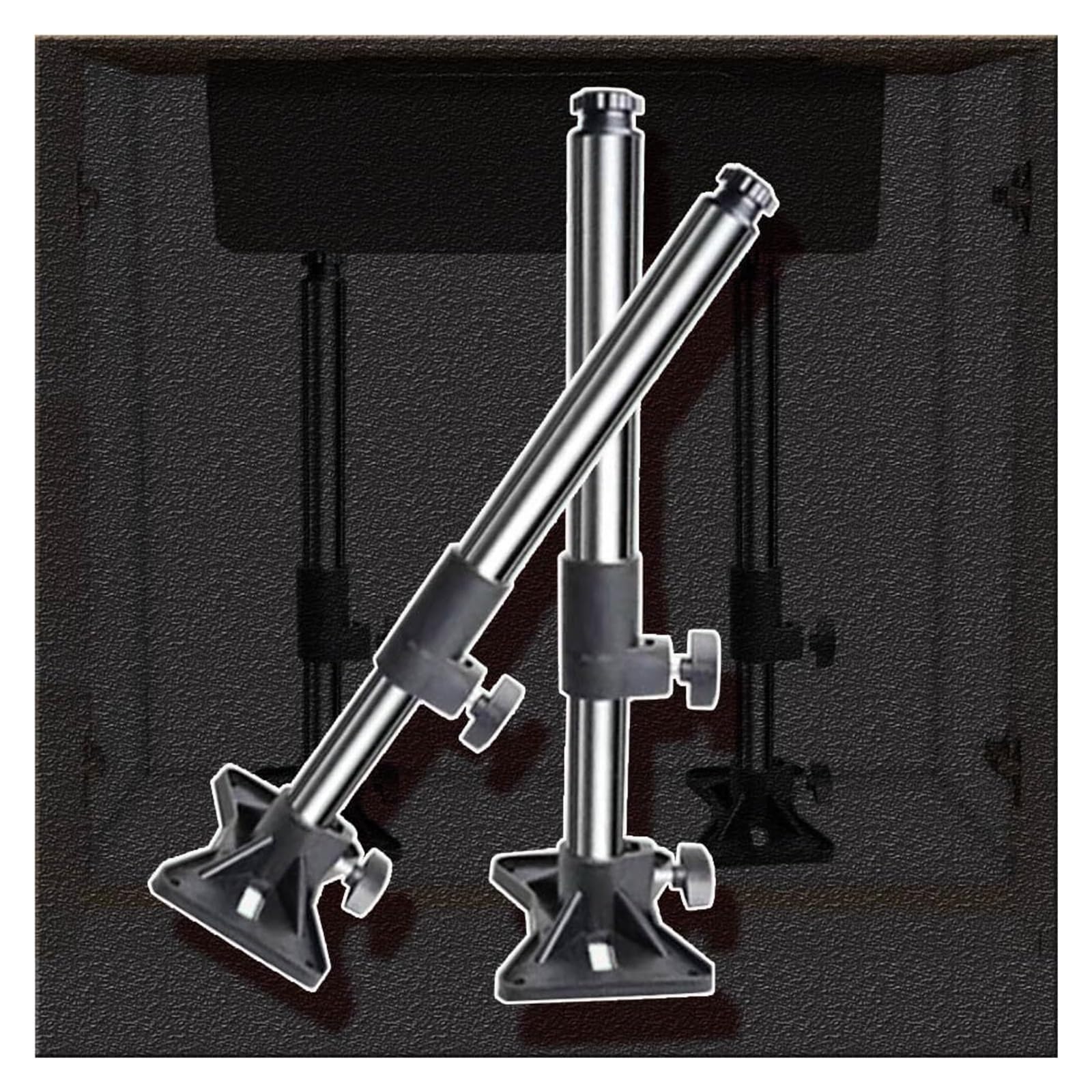 Sink Support Legs, Under Sink Support Legs TelescopicBathroom Basin Bracket Drill FreeStainless Steel Kitchen Poles(Height 35 60cm(13.8" 23.6"))