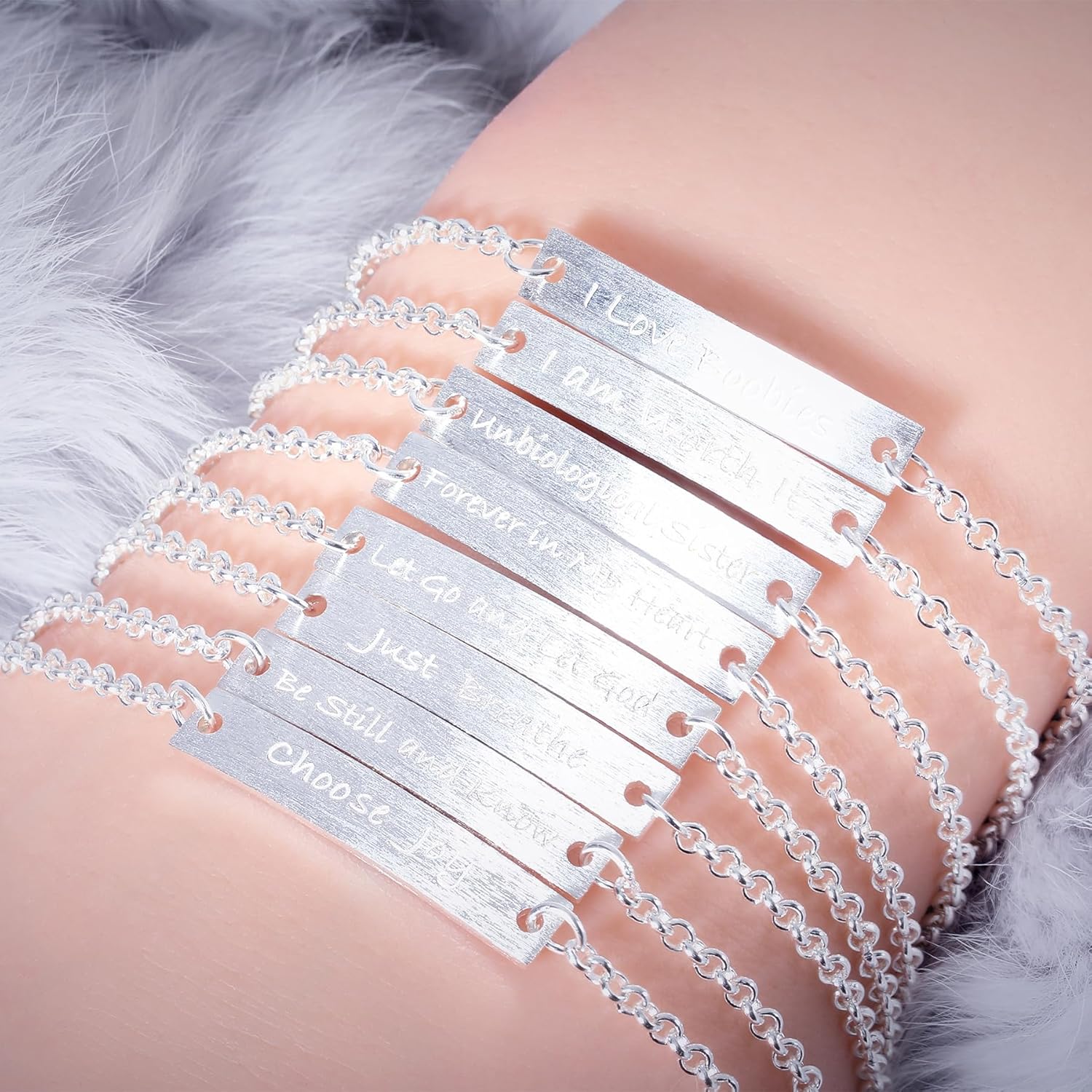 Be Still and Know Bracelet for Women, 925 Sterling Silver Christian Peace Jewelry, Meaningful Gift for He - Image 8