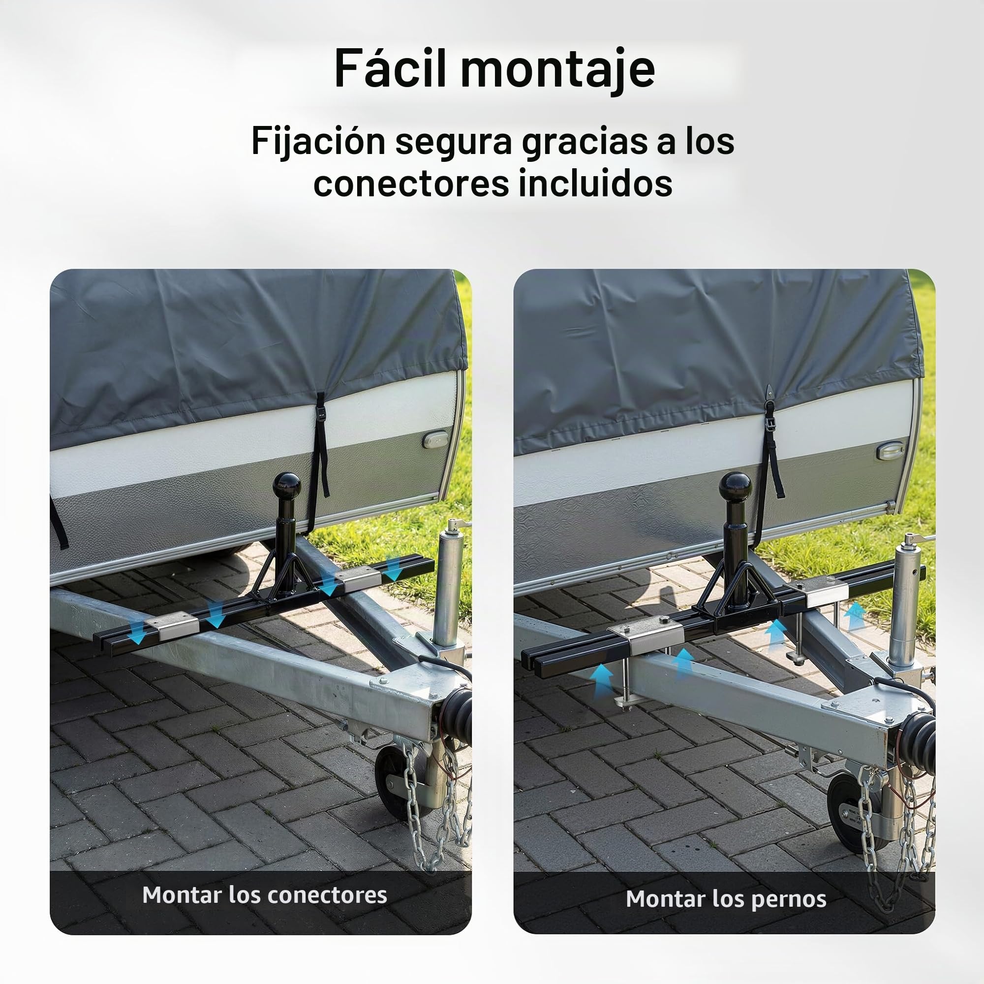Wiltec Soporte portabicicletas de hasta 80 kg en Acero, Adaptador para Montaje de Porta Bicicletas en Bola de Remolque para remolques y caravanas