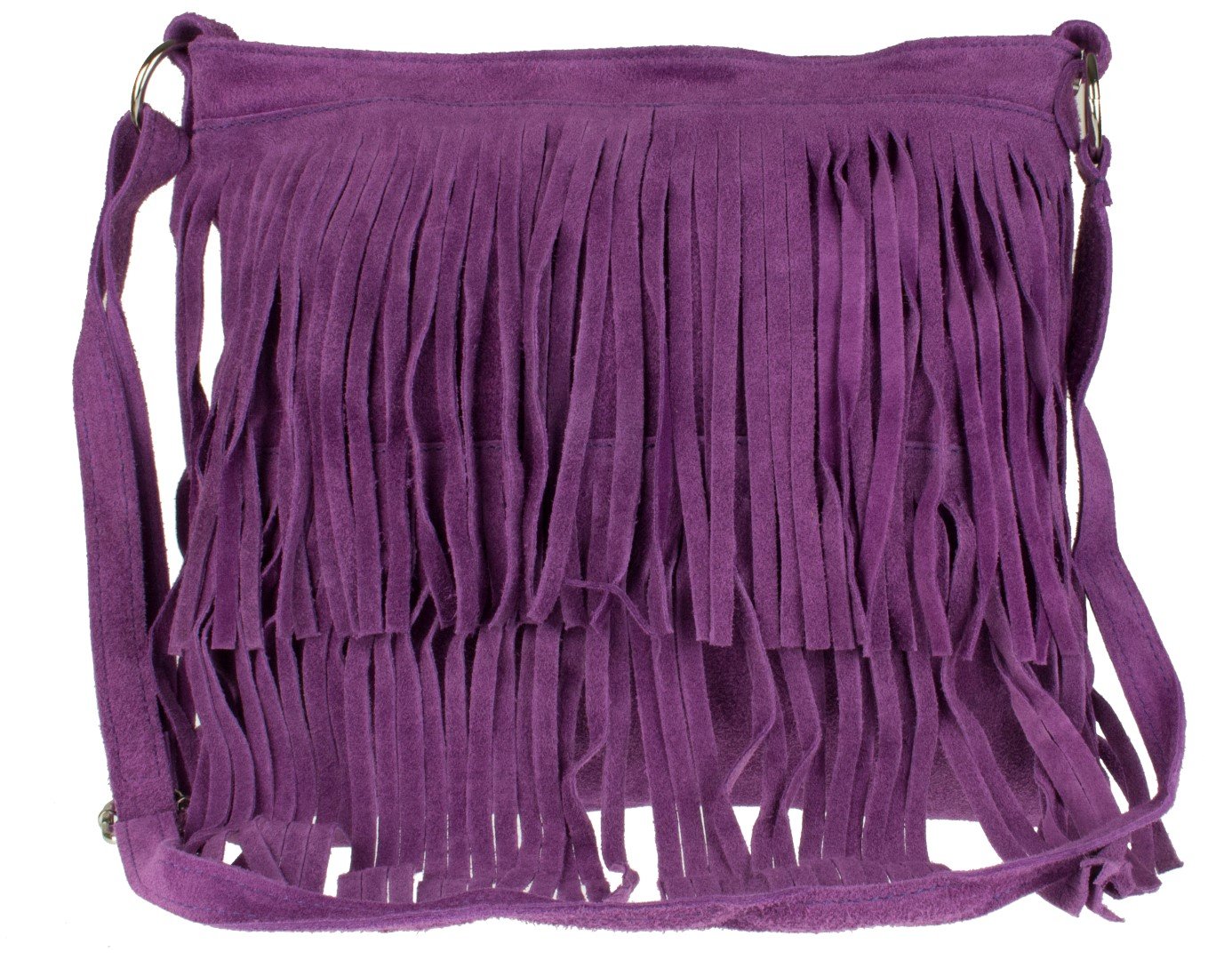 Girly Handbags Suede Fringe Shoulder Bag