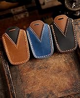 Vista 6 de ontto Funda inteligente para llavero con control remoto para Isuzu D-Max MU-X 2017-2019, funda de cuero para llaves de automóvil, funda de llave