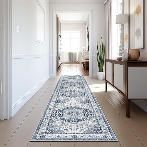 Alfombras de pasillo para pasillo de 2 x 12 pulgadas, extra largas, lavables, antideslizantes, para pasillo, escalera baja, para cocina, entrada,