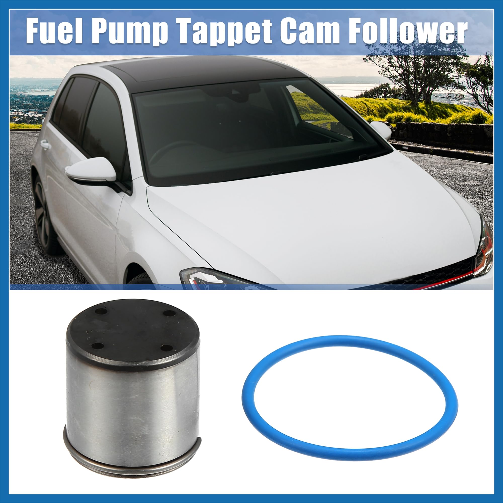 A ABSOPRO 1 Set Carburant Pompe Tappet Cam FolInférieur pour Audi 06D109309C Métal Caoutchouc Remplacement d'article