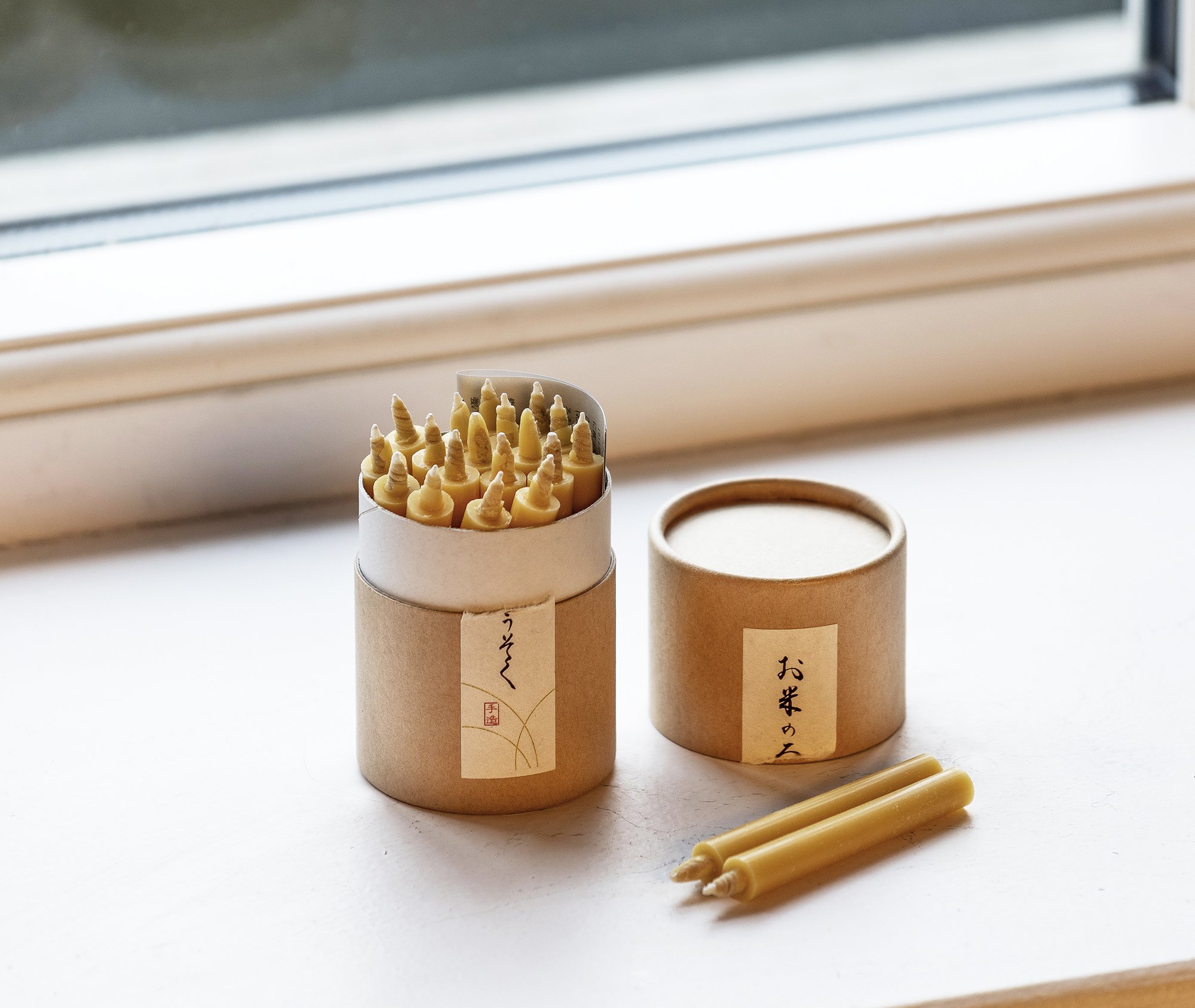 Daiyo Handmade Japanese Natural Rice-Wax Candles - 20 pcs