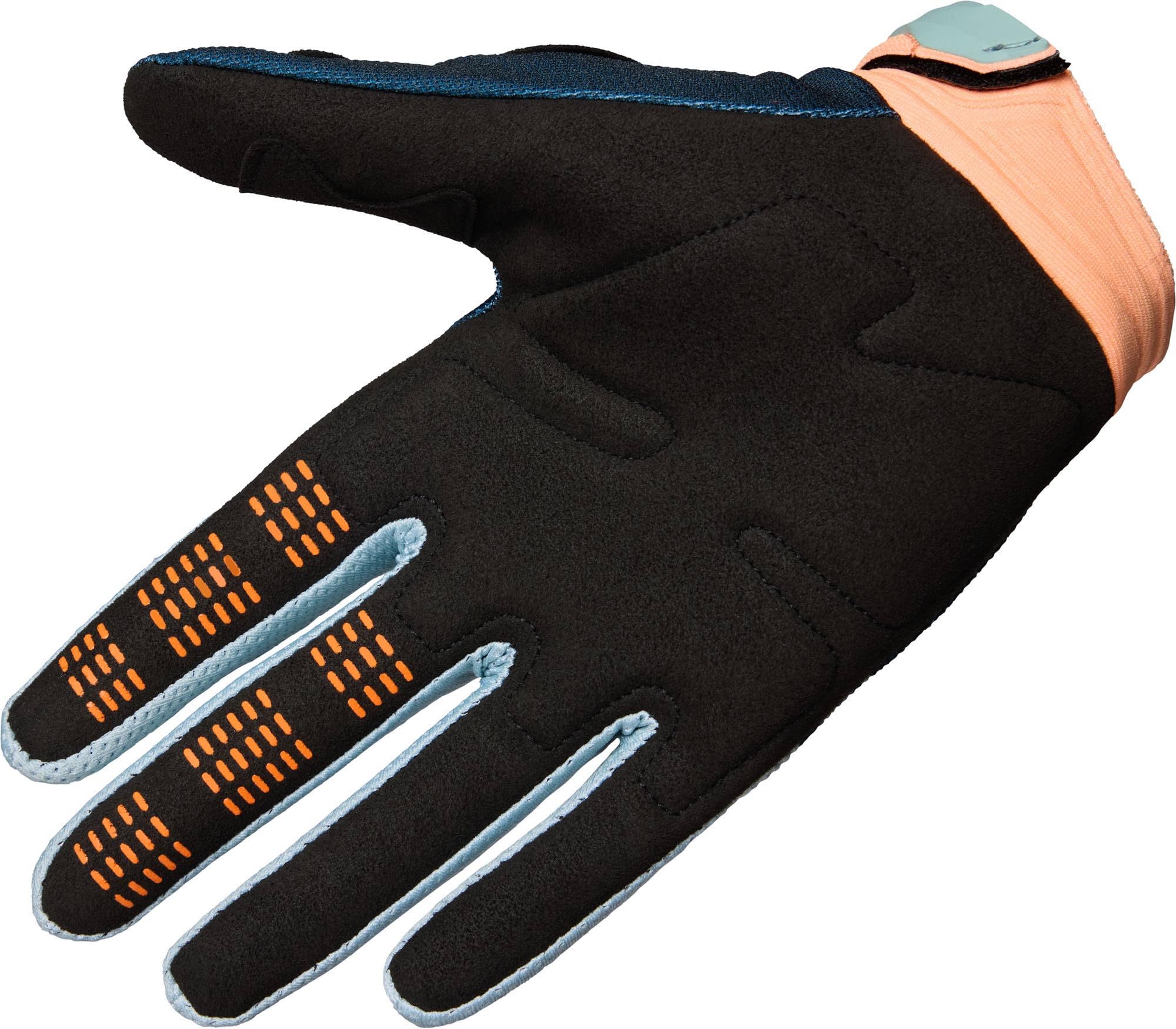 FOX 180 Image Print Guanti da motocross, blu/arancione, L