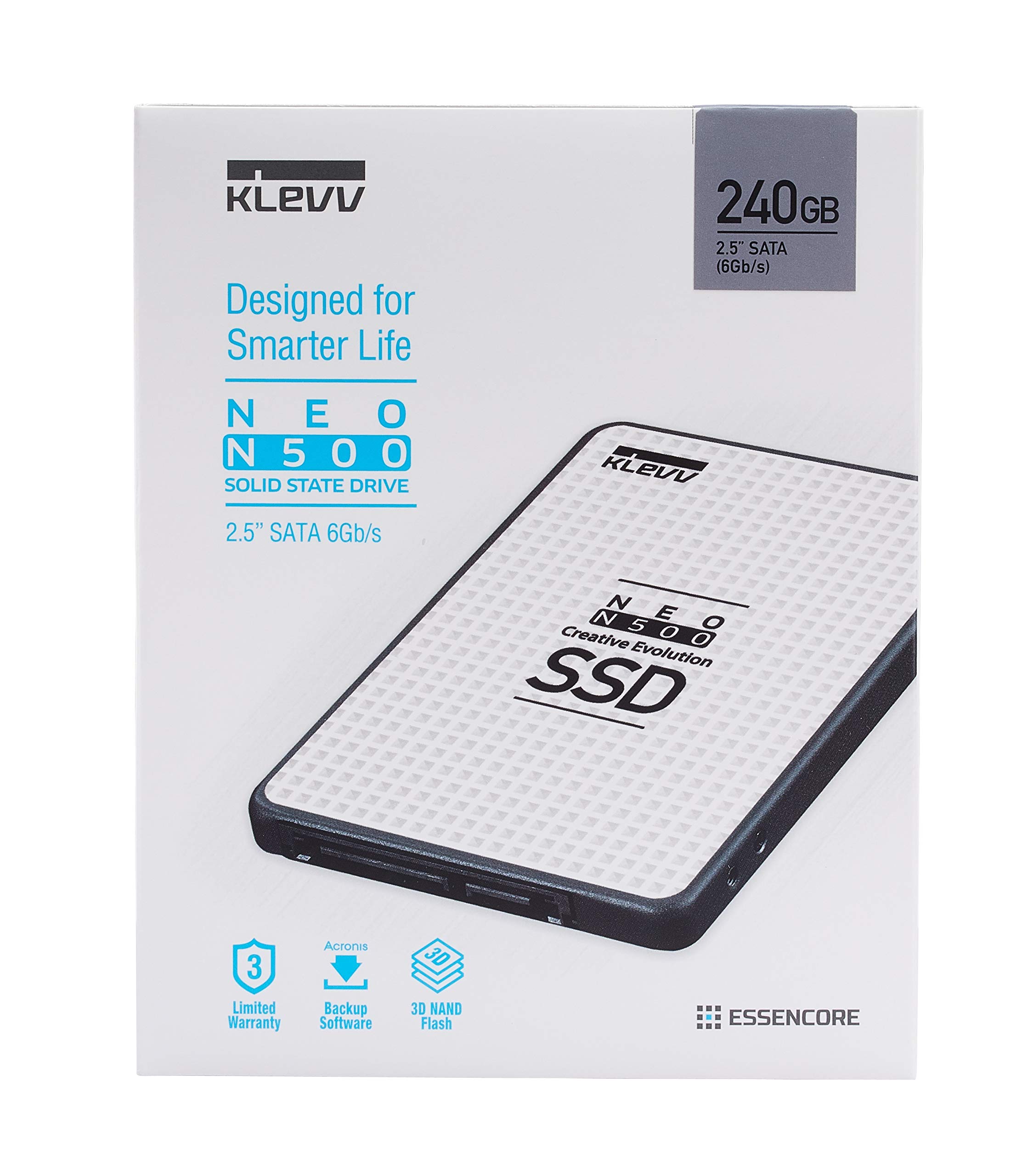 Amazon | KLEVV SSD 240GB 3D 72-Layer NAND Flash採用 SATA3 6Gb/s