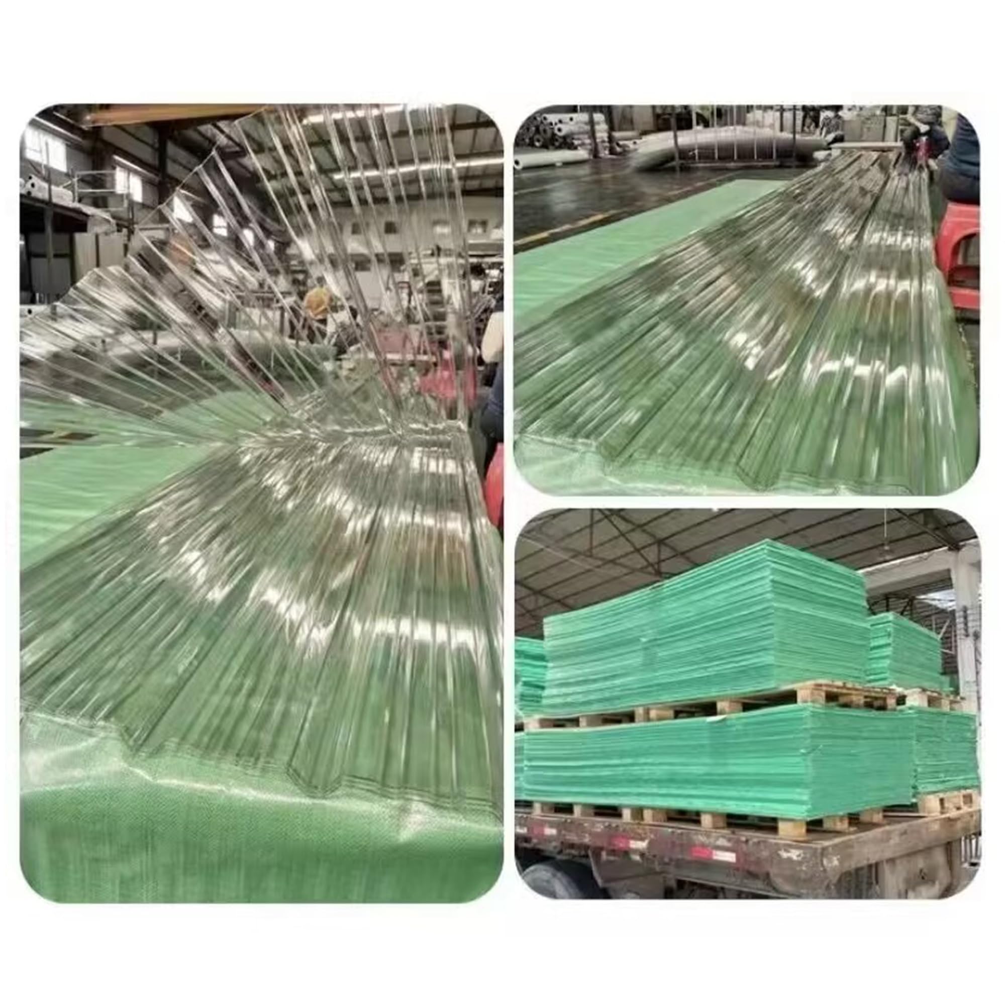 Polycarbonatplatten 5 Stück Klare Dachplatten Polycarbonat-Dachplatten Transparente Gewächshausplatten Dachersatz Schuppenplatte, für Terrassen, Trennwände, Markisen(Clear 1.2mm,1m/3.3ft)