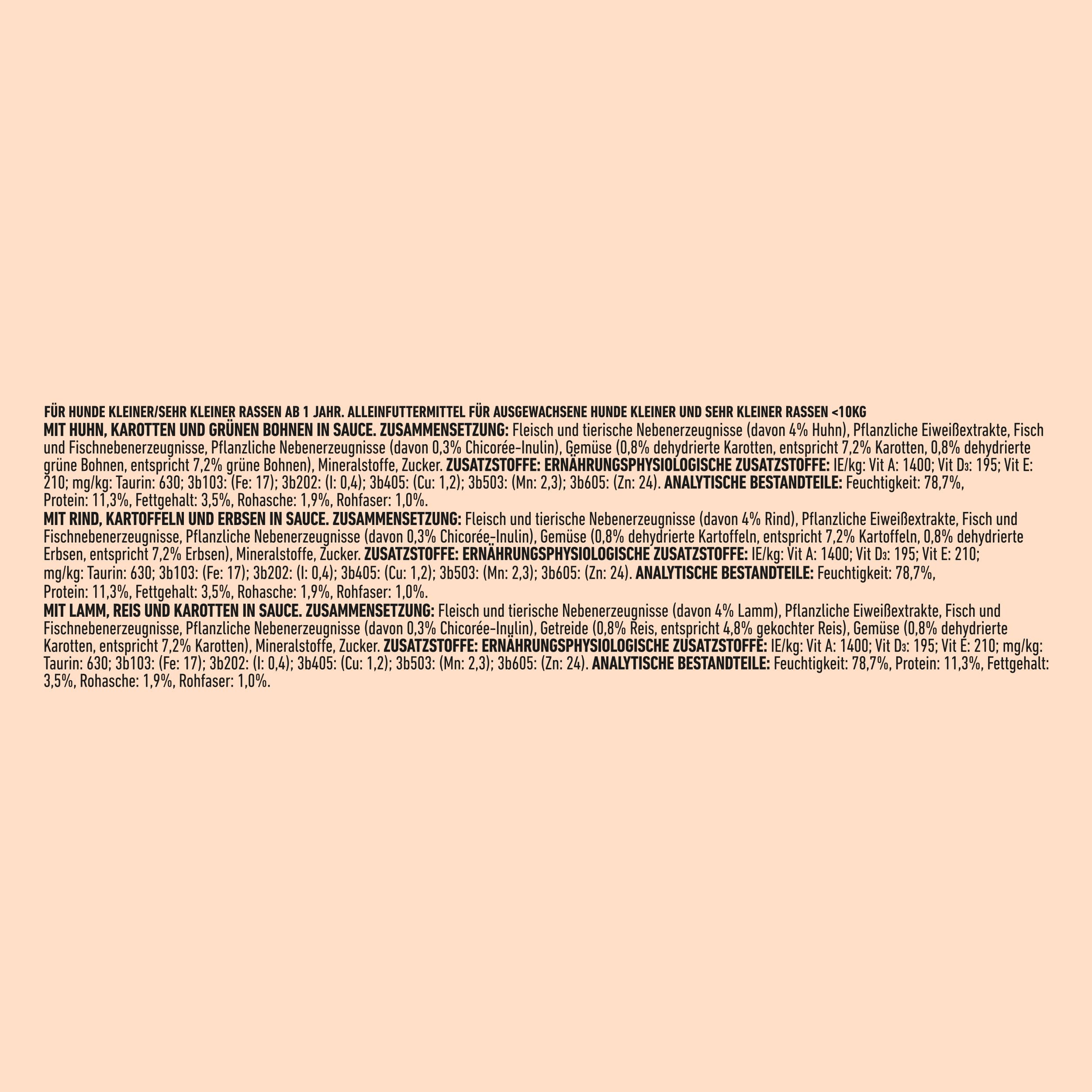 Image secondaire de PURINA ONE Nourriture Humide pour Chien Adulte Mini/Small - 10 x 85 g