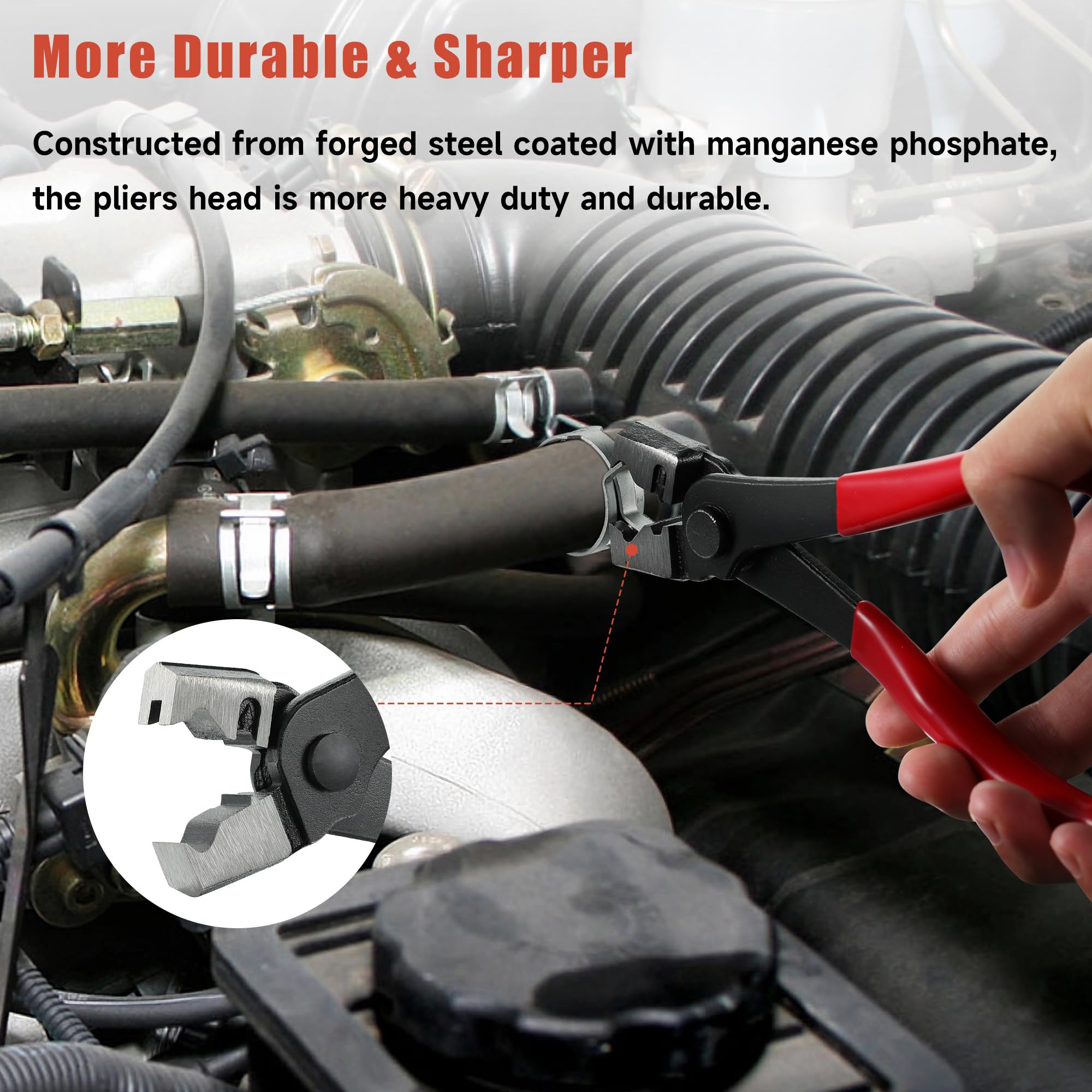 Clic R Type Snapklik.com : CV Boot Clamp Pliers, 7inch Hose Clamp Pliers, Clic ...