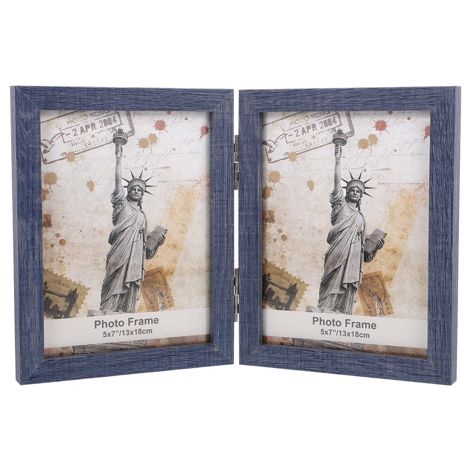 Cadre photo en bois pliable Cabilock avec double charnière pour décoration
