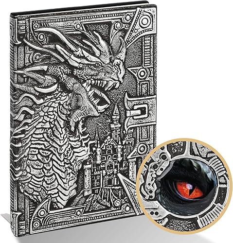 Cuaderno de escritura 3D Dragon DND, libro de cuero de fantasía D&D, para regalos de mazmorras y dragones, accesorios para amantes del RPG, 200
