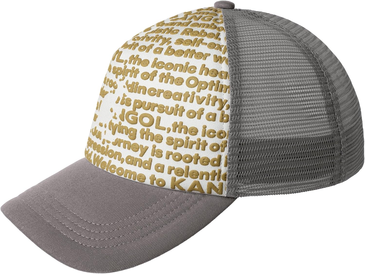 Kangol Fine Print Trucker Cap Baseball Cap Grey One Size